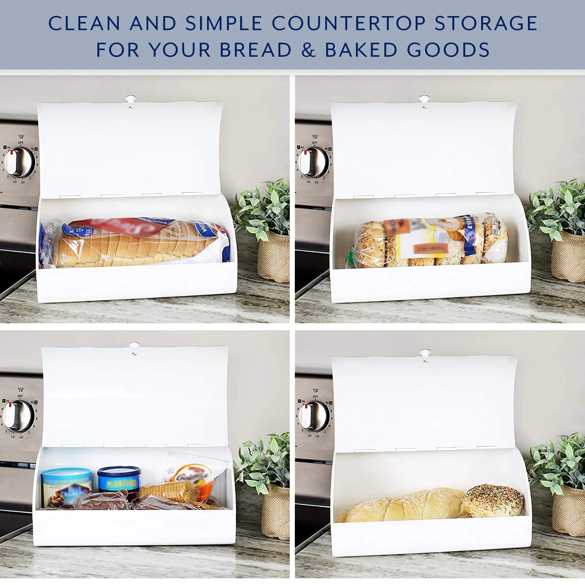 Farmhouse White Bread Box (Case of 6)
