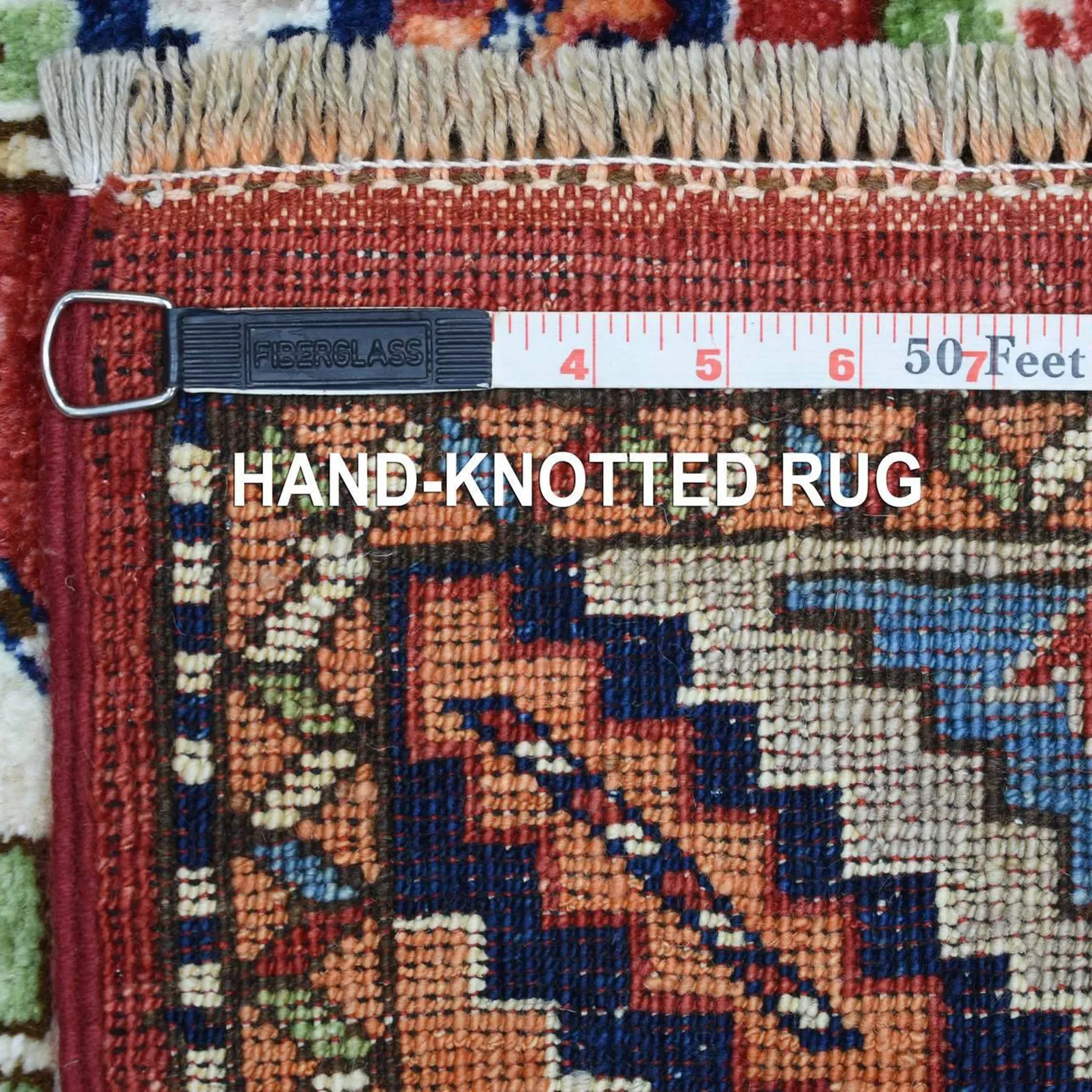 Fine Hand-Knotted Afghan Ersari Wool Handmade Rug (Size 2.6 X 12.9) Cwral-8964
