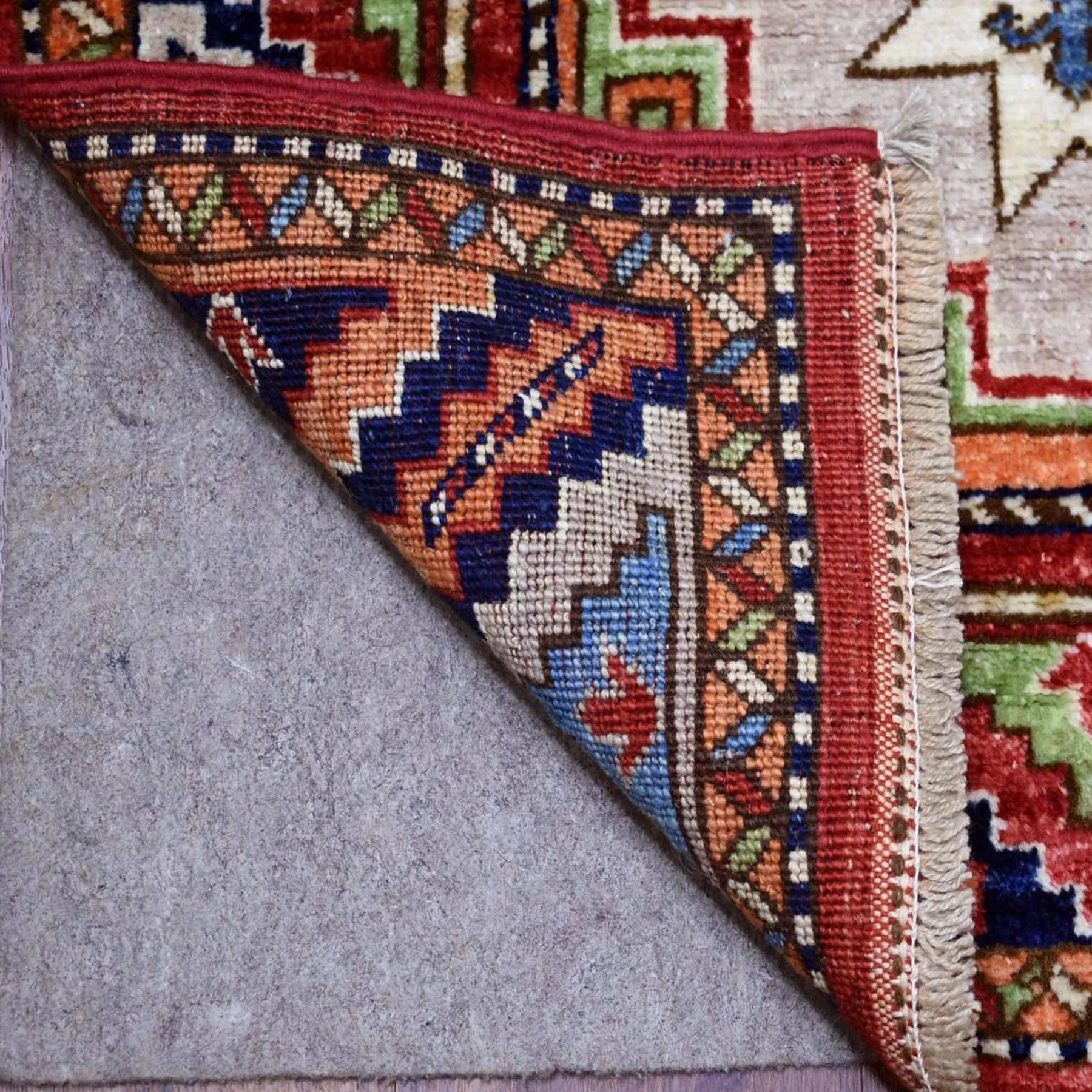 Fine Hand-Knotted Afghan Ersari Wool Handmade Rug (Size 2.6 X 12.9) Cwral-8964