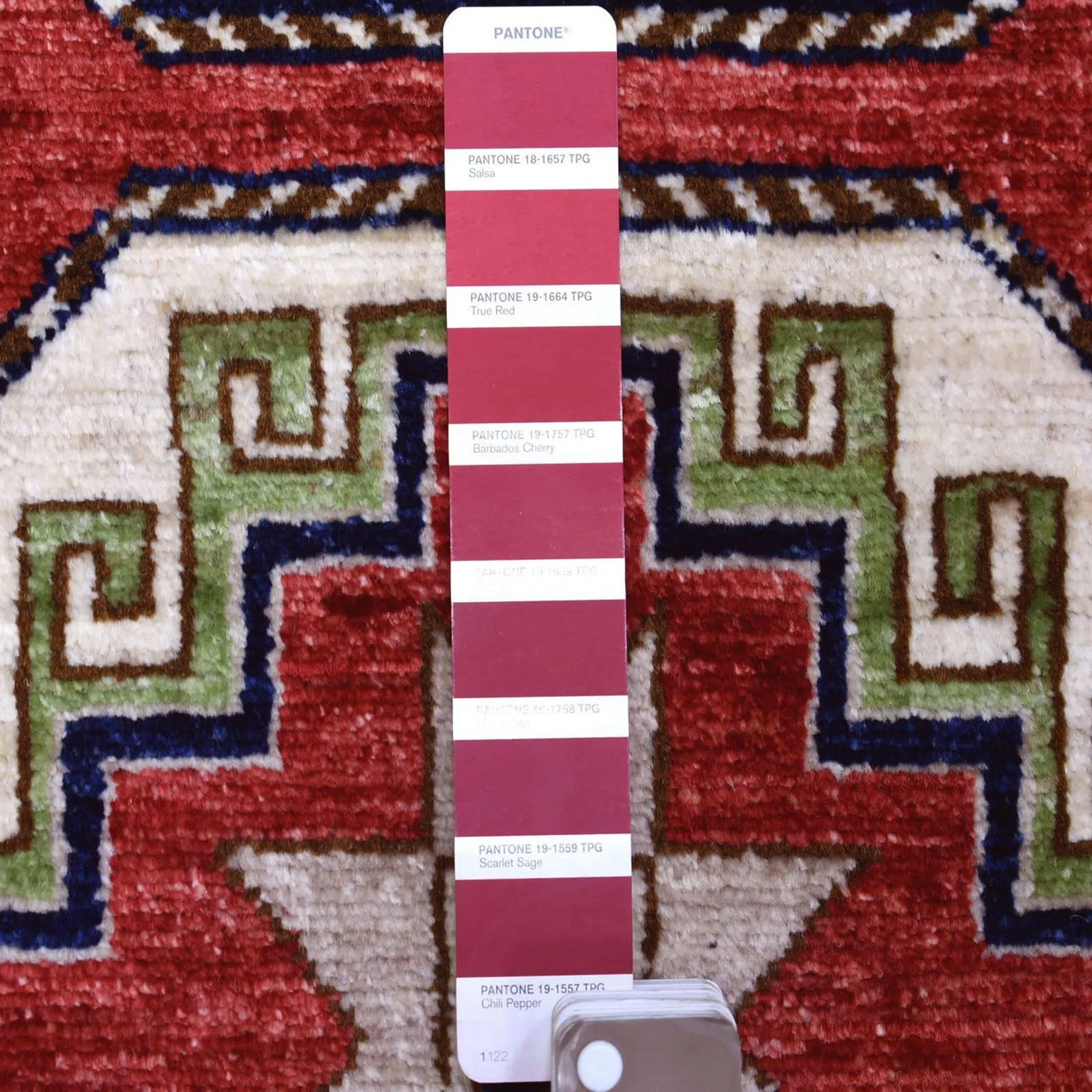 Fine Hand-Knotted Afghan Ersari Wool Handmade Rug (Size 2.6 X 12.9) Cwral-8964