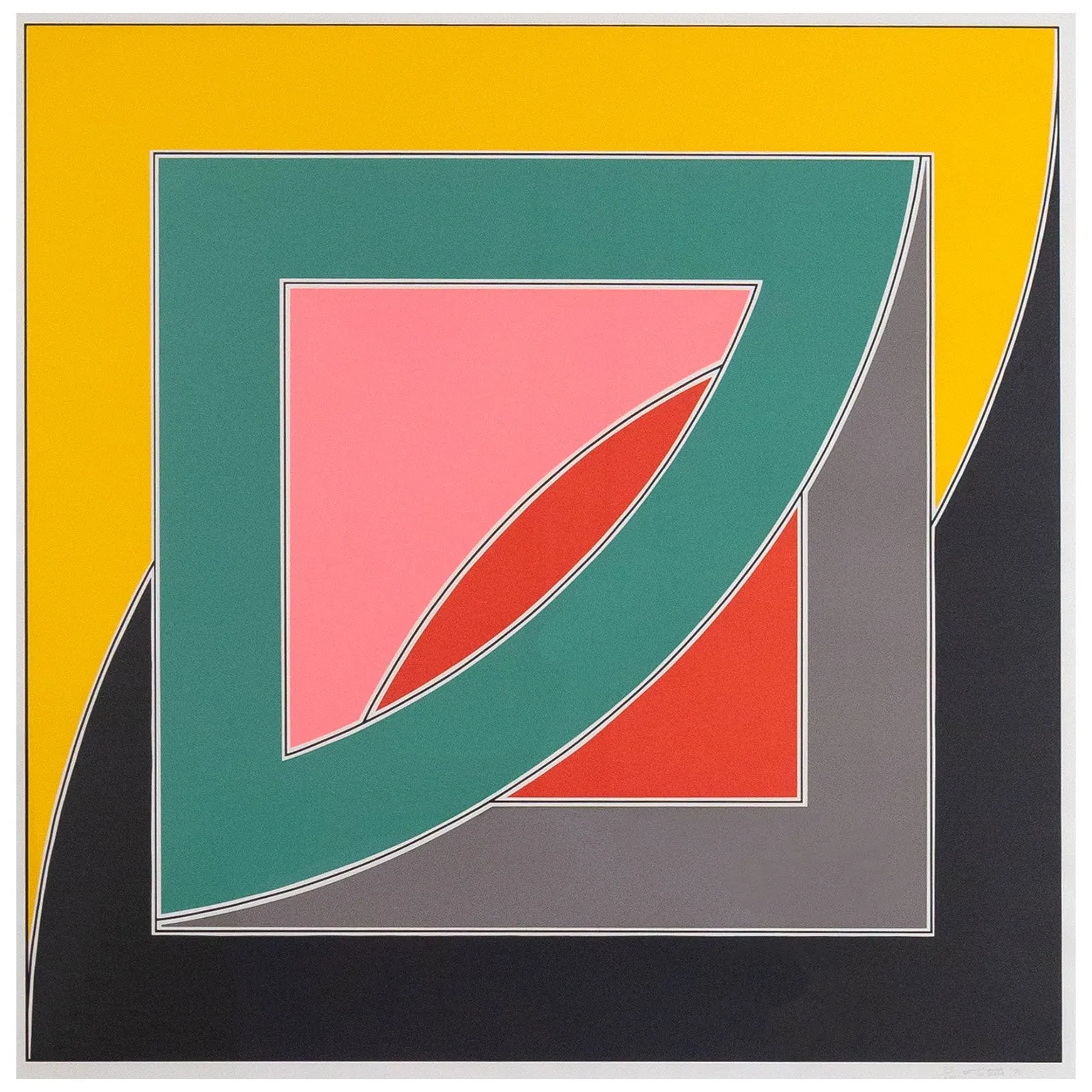 FRANK STELLA "REFERENDUM 70" SCREENPRINT, 1970