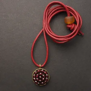 Gemstone mosaic adjustable necklace/wrap bracelet