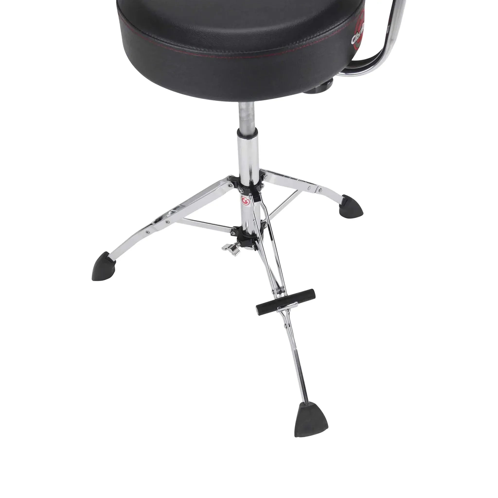 Gibraltar 9608HRTB 15inch Performance Stool w/Footrest, Hydraulic Round Seat