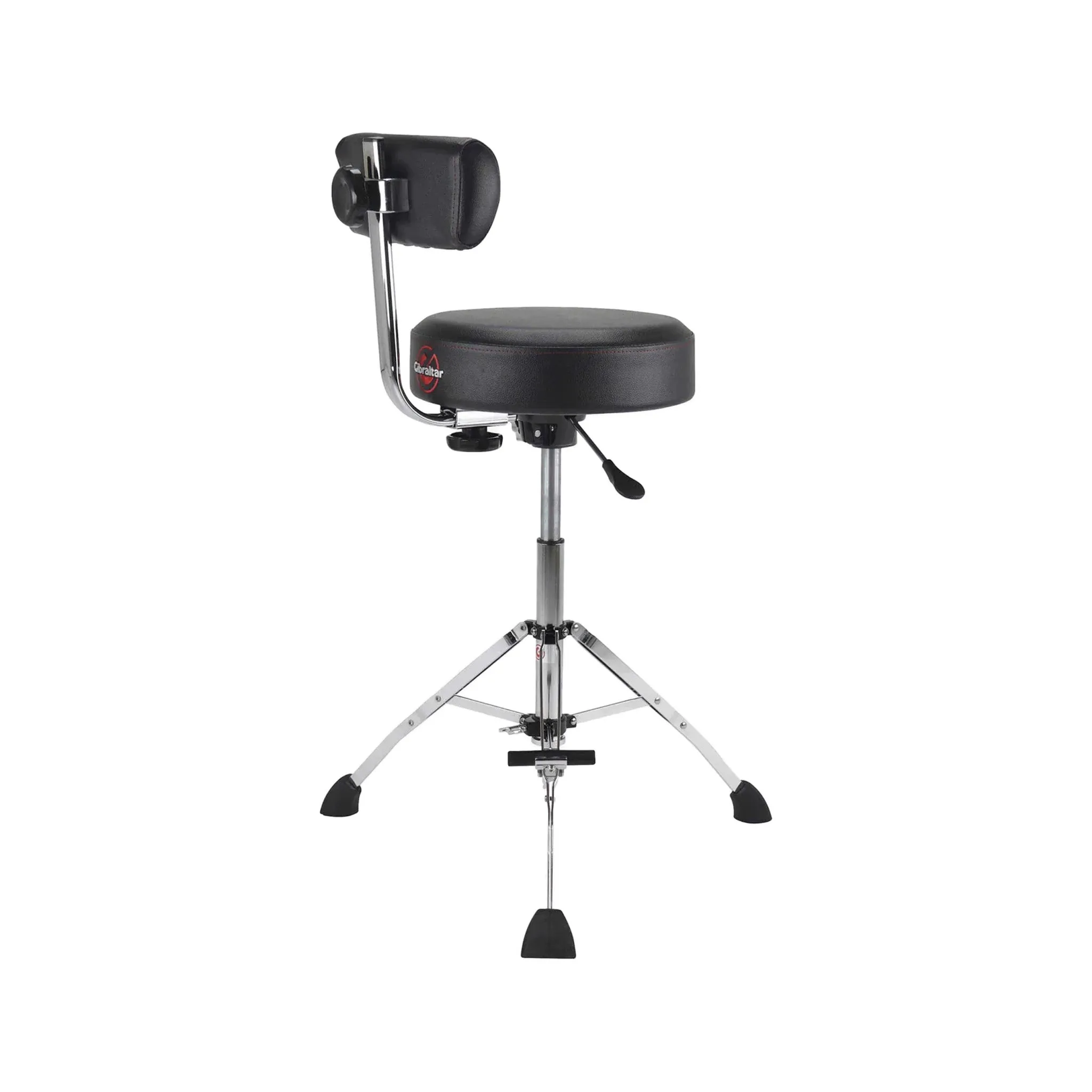 Gibraltar 9608HRTB 15inch Performance Stool w/Footrest, Hydraulic Round Seat
