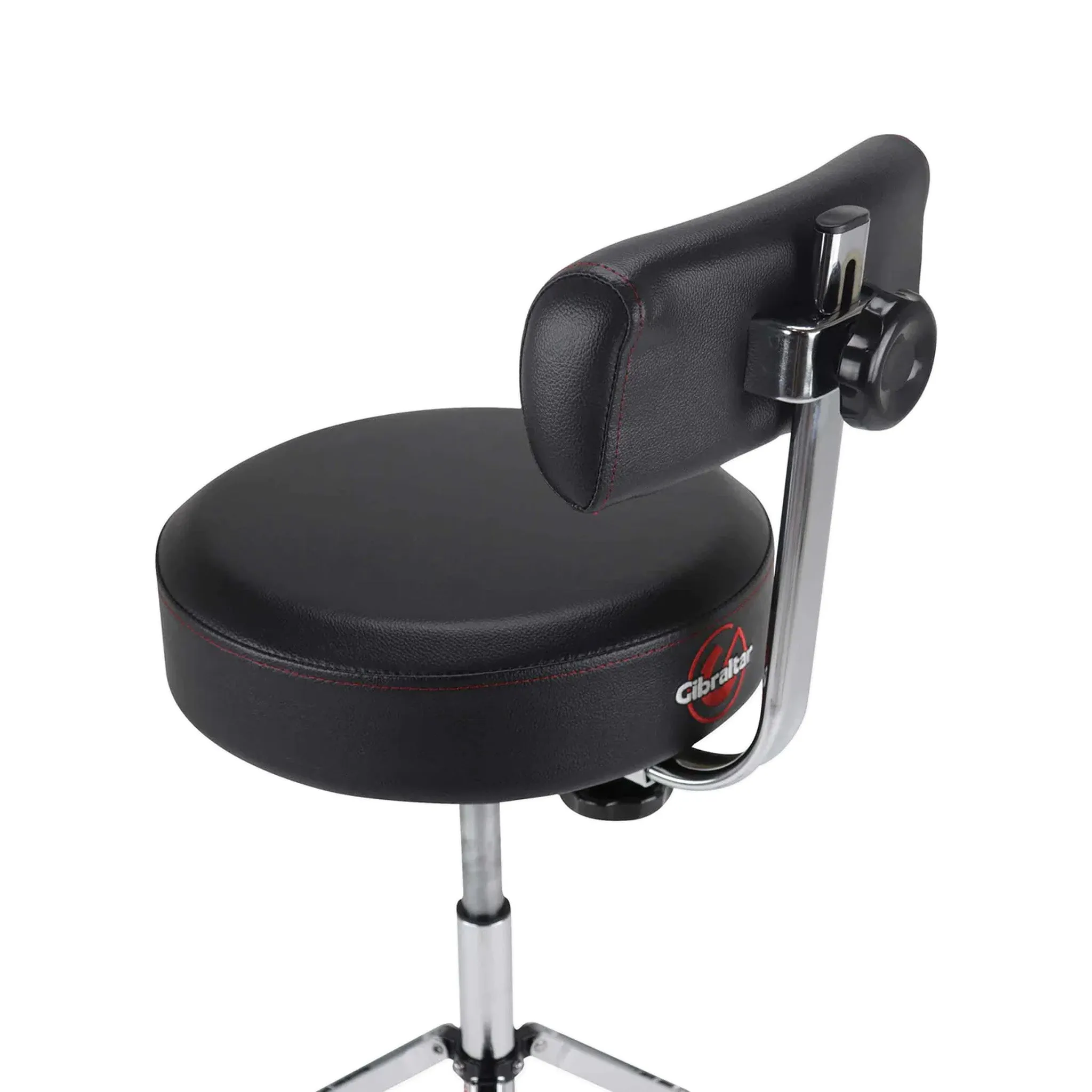 Gibraltar 9608HRTB 15inch Performance Stool w/Footrest, Hydraulic Round Seat