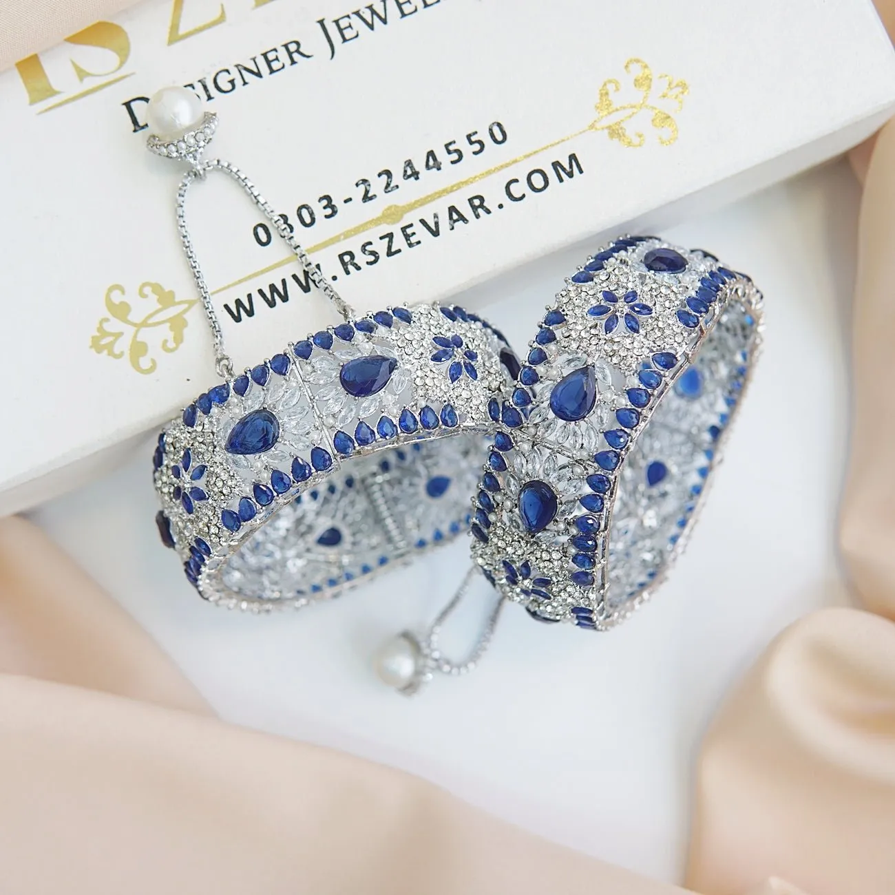 Glamorous Gemstone Zirconia Bangles