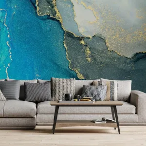 Gold Fracture Wallpaper Mural