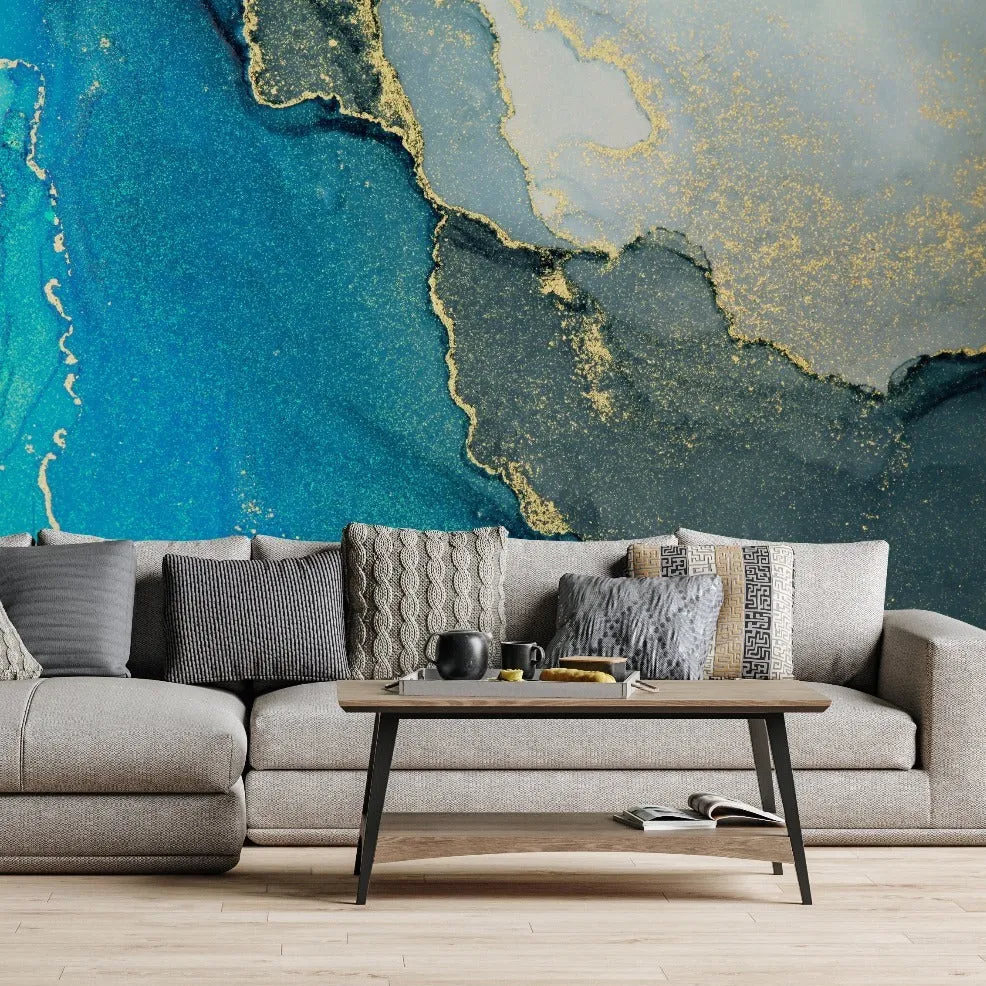 Gold Fracture Wallpaper Mural
