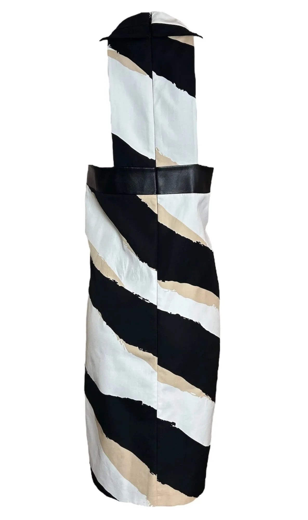 Gucci Tricolor High Neck Dress Plus Sized, NWT