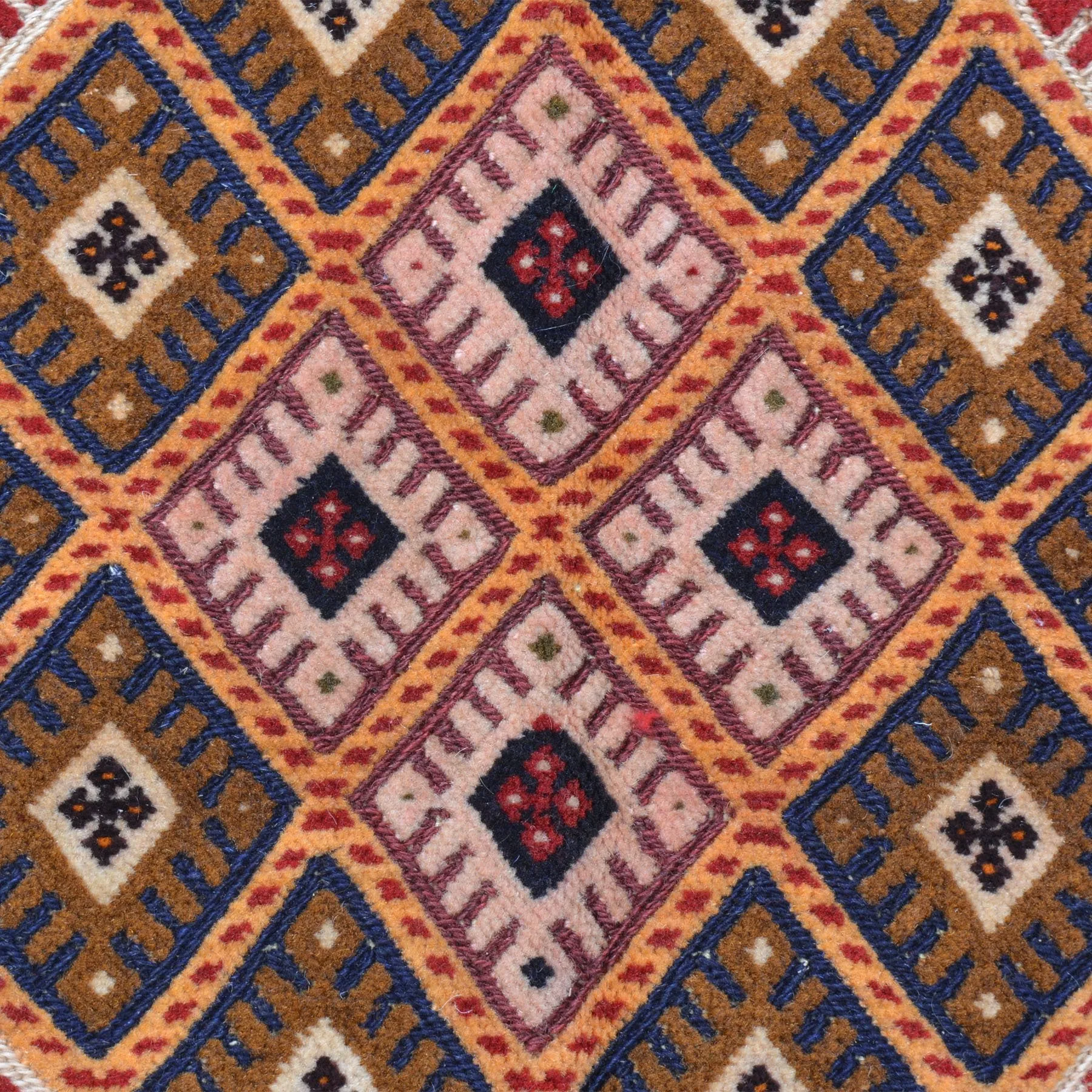 Hand-Knotted Afghan Mashwani Tribal Design Handmade Wool Rug (Size 2.9 X 4.1) Brrsf-1770
