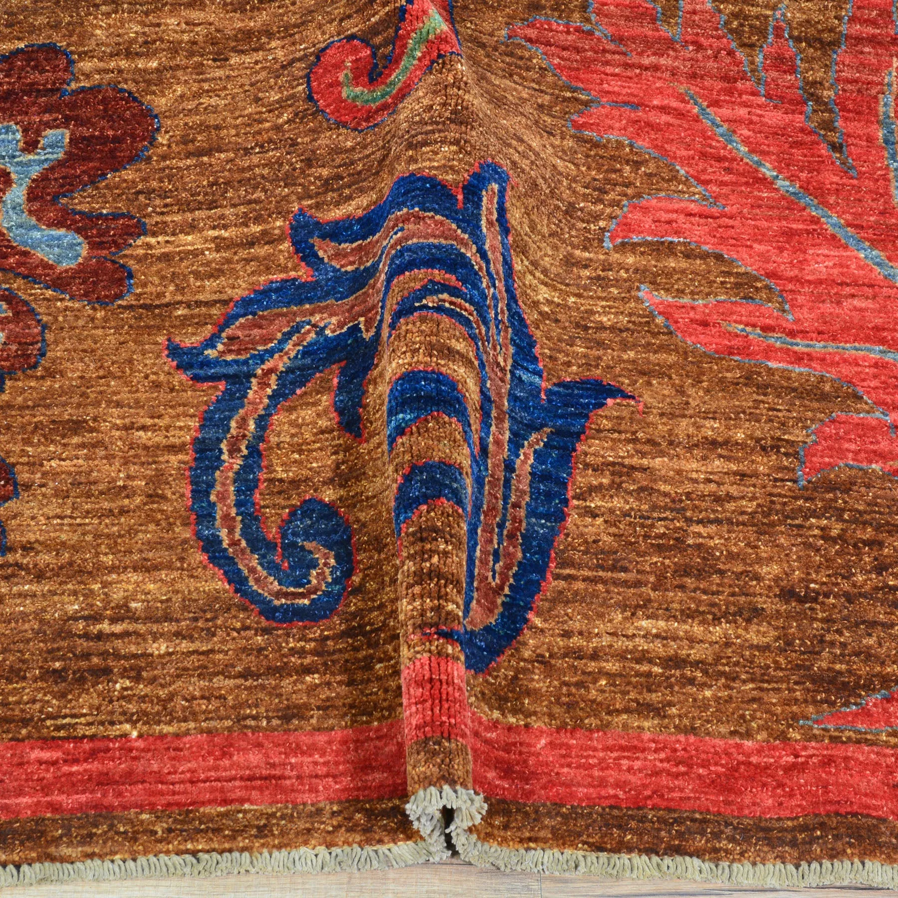 Hand-Knotted Afghan Tribal Chobi Traditional Design Wool Rug (Size 7.4 X 10.0) Cwral-9612