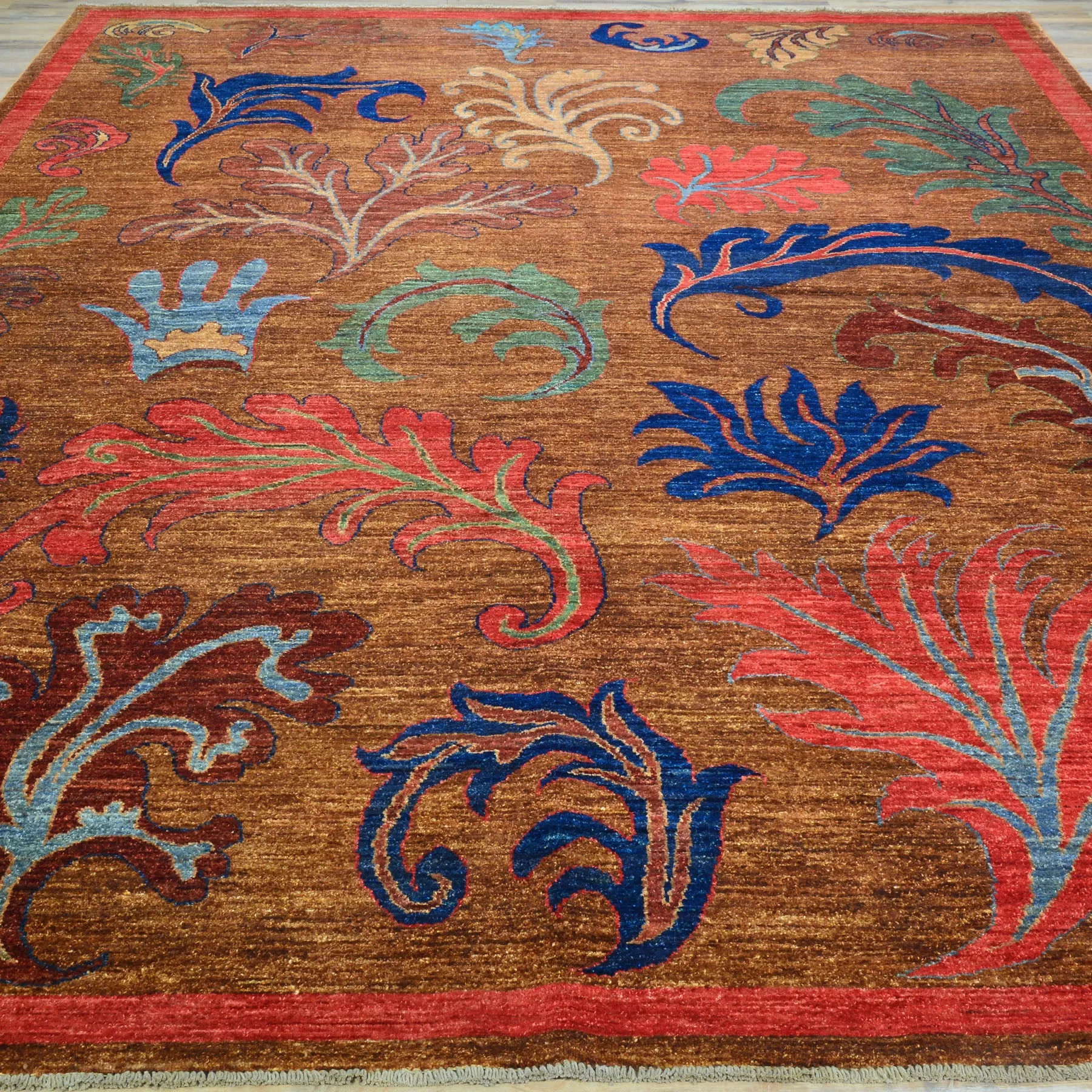 Hand-Knotted Afghan Tribal Chobi Traditional Design Wool Rug (Size 7.4 X 10.0) Cwral-9612