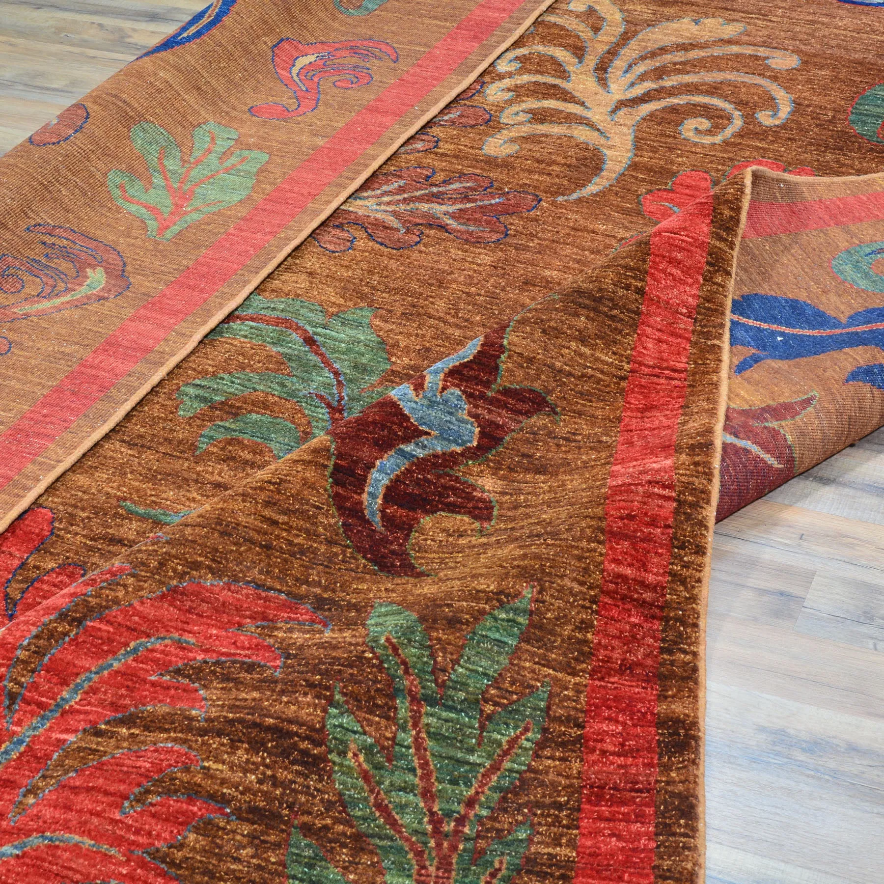 Hand-Knotted Afghan Tribal Chobi Traditional Design Wool Rug (Size 7.4 X 10.0) Cwral-9612