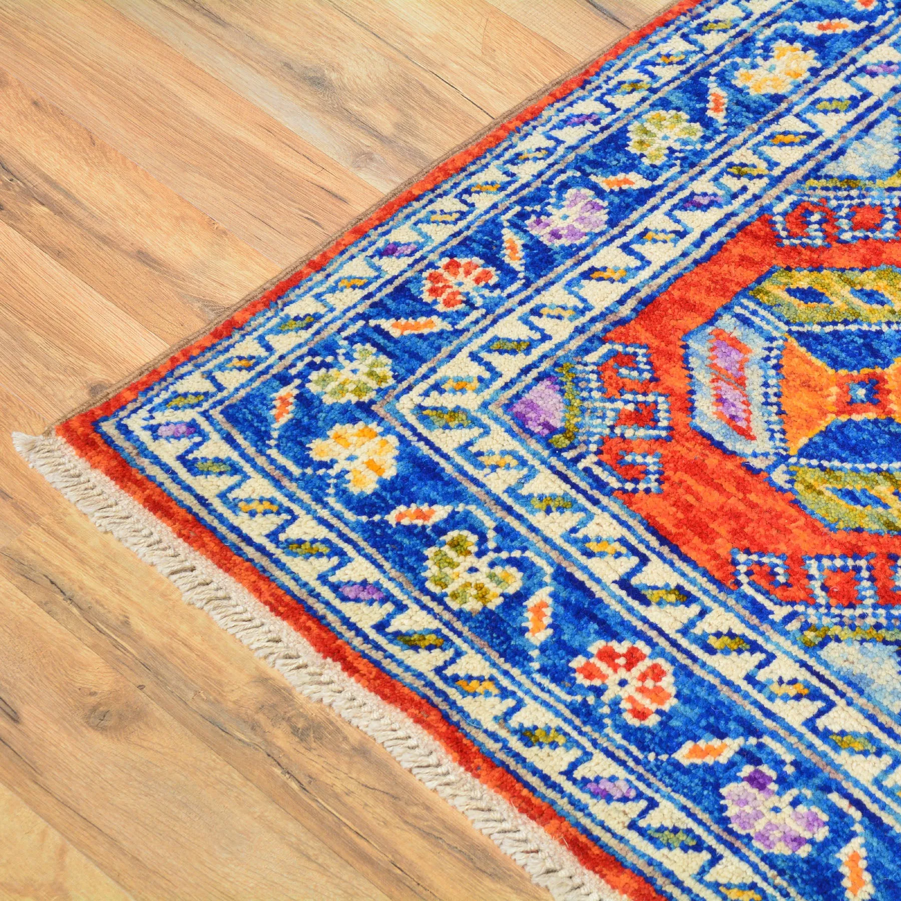 Hand-Knotted Ersari Design Handmade Wool Rug (Size 4.1 X 6.2) Cwral-7119