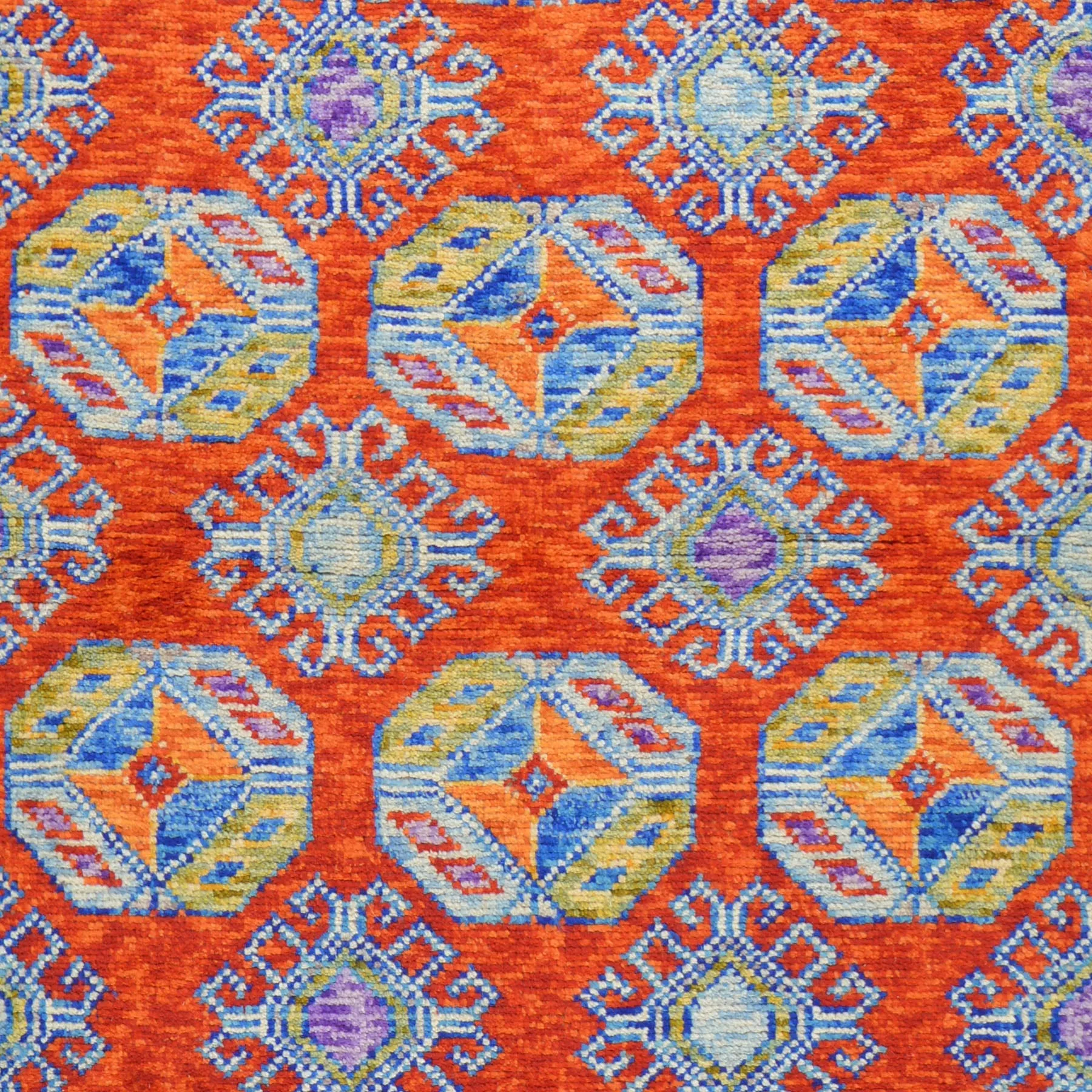 Hand-Knotted Ersari Design Handmade Wool Rug (Size 4.1 X 6.2) Cwral-7119