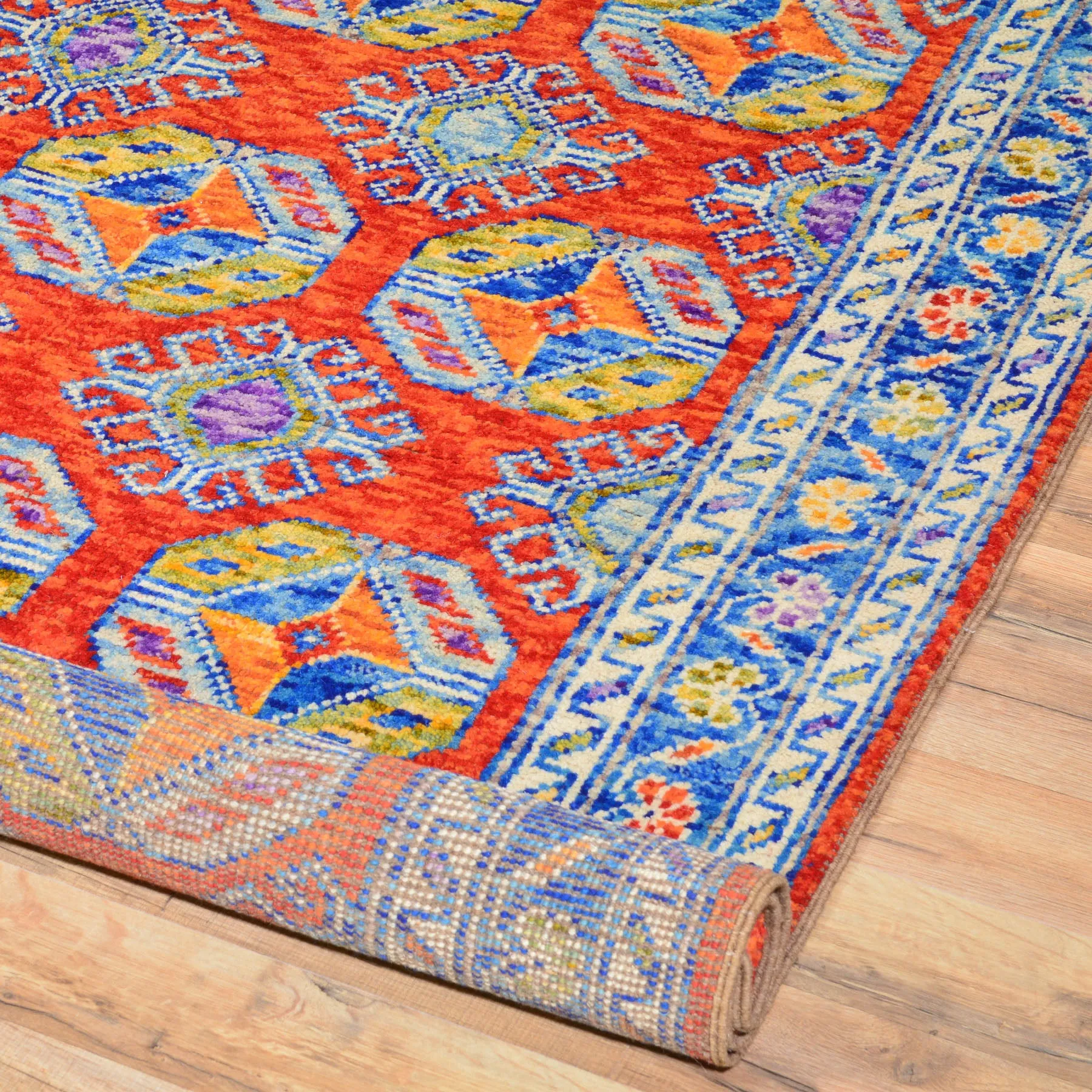 Hand-Knotted Ersari Design Handmade Wool Rug (Size 4.1 X 6.2) Cwral-7119