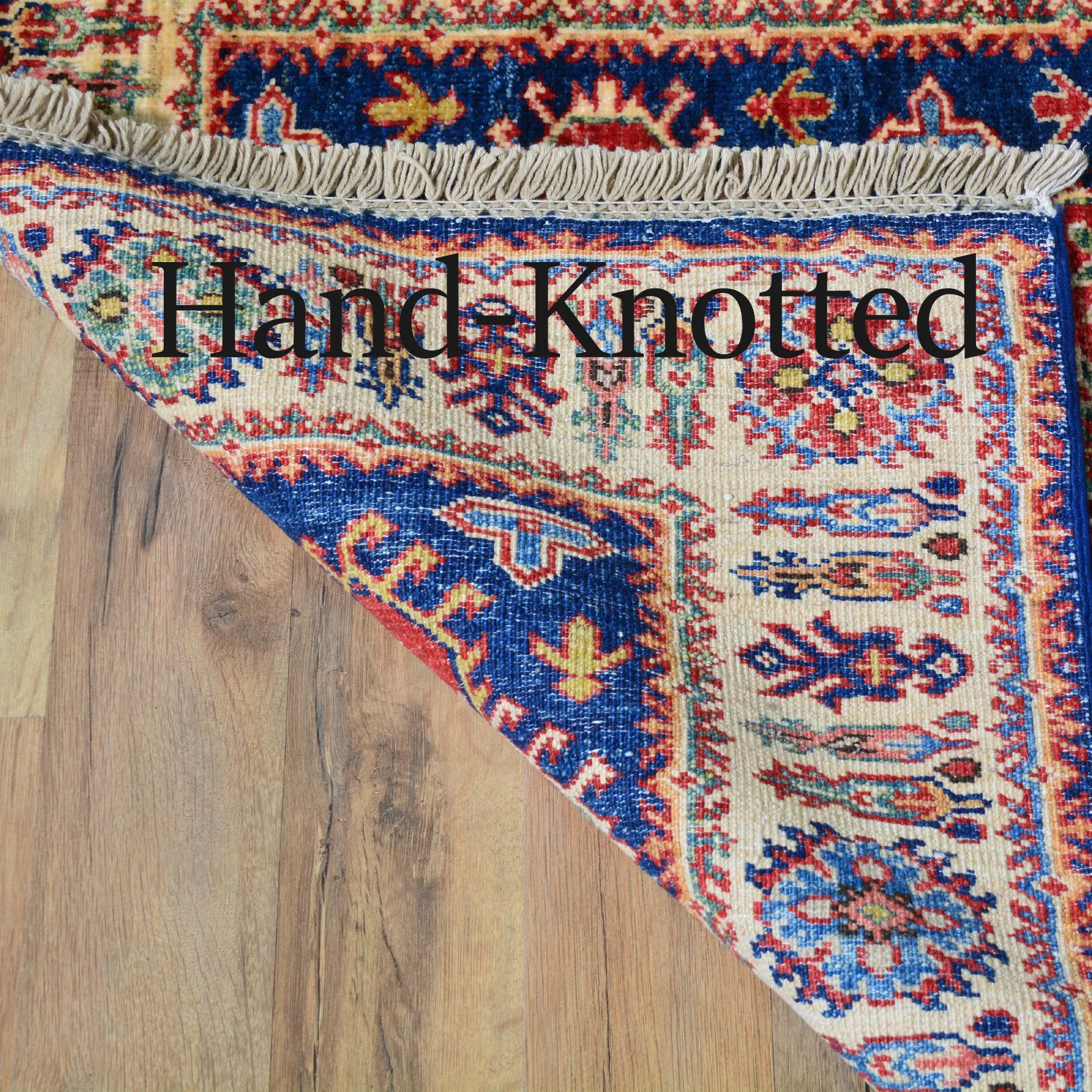 Hand-Knotted Fine Super Kazak Tribal Handmade 100% Wool Rug (Size 2.7 X 10.3) Brral-4671