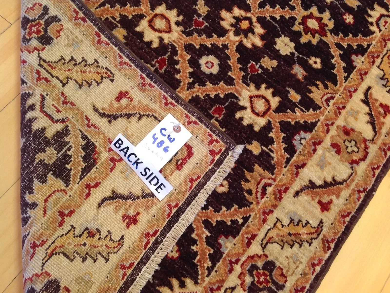 Hand-Knotted Oriental Afghan Tribal Zeigler Chobi Rug100% Wool (Size 2.6 X 9.9) Brral-1458