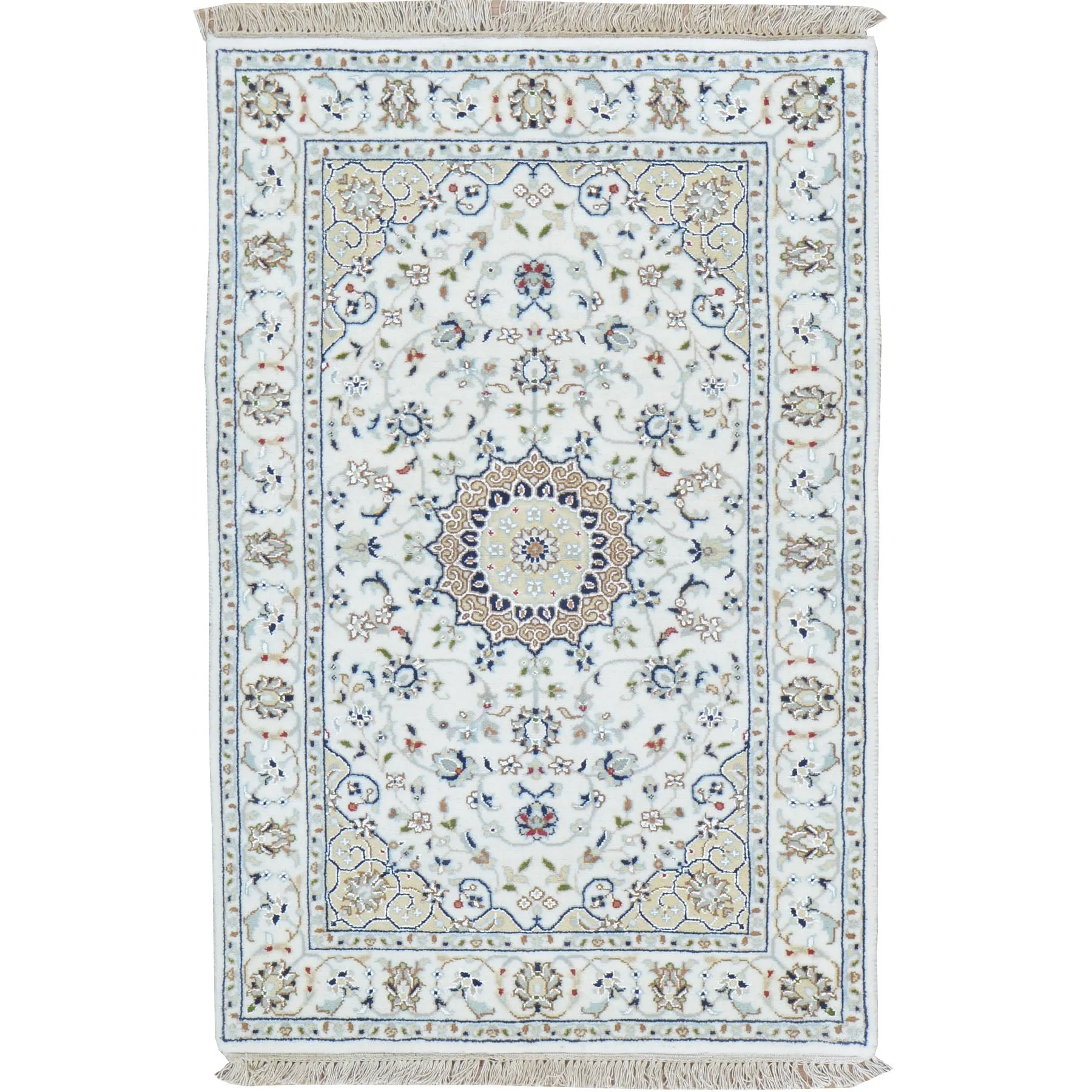Hand-Knotted Oriental Handmade Tribal Nain Design Rug (Size 2.8 X 4.1) Cwral-10845