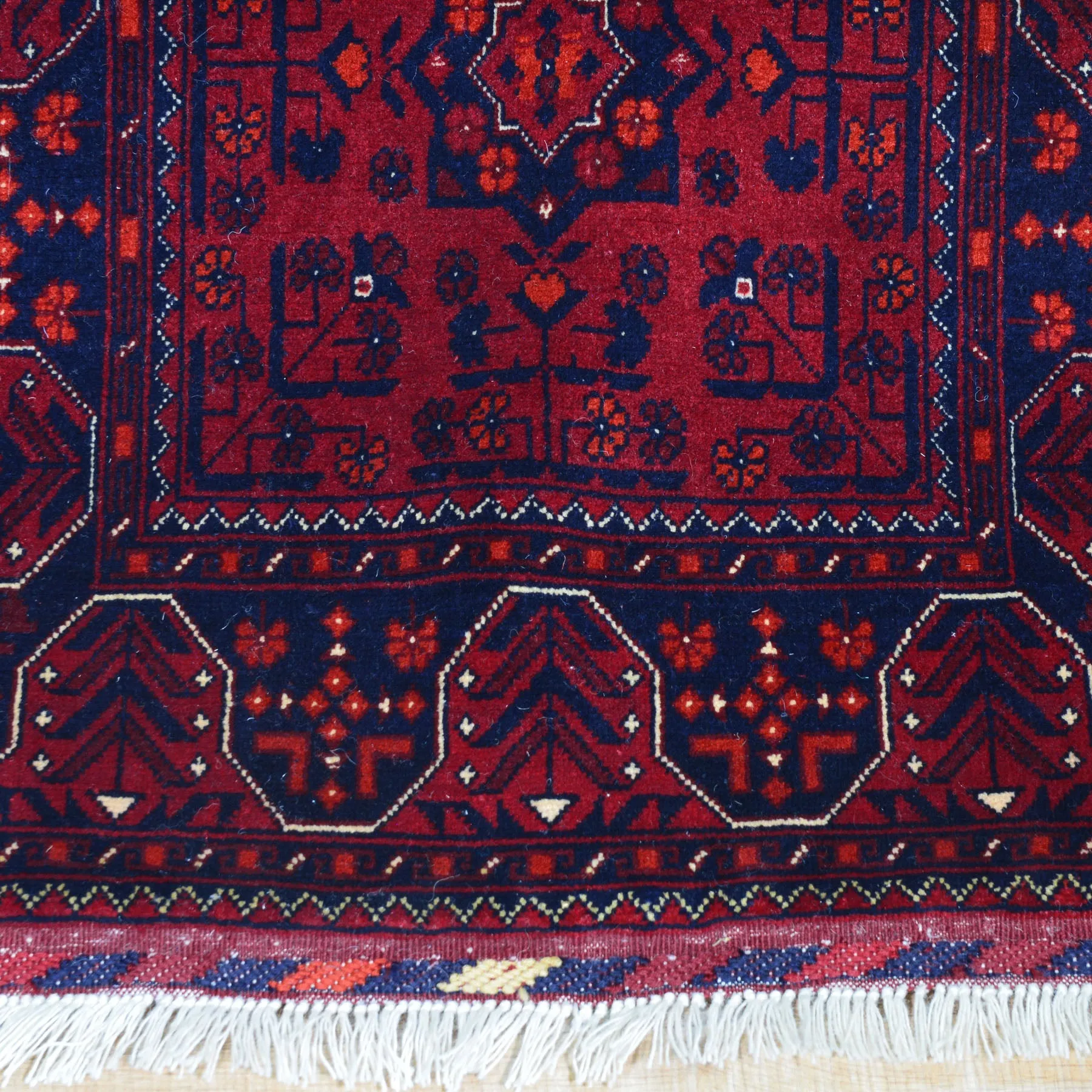 Hand-Knotted Tribal Turkoman Design Handmade Wool Rug (Size 2.0 X 4.11) Cwral-9264