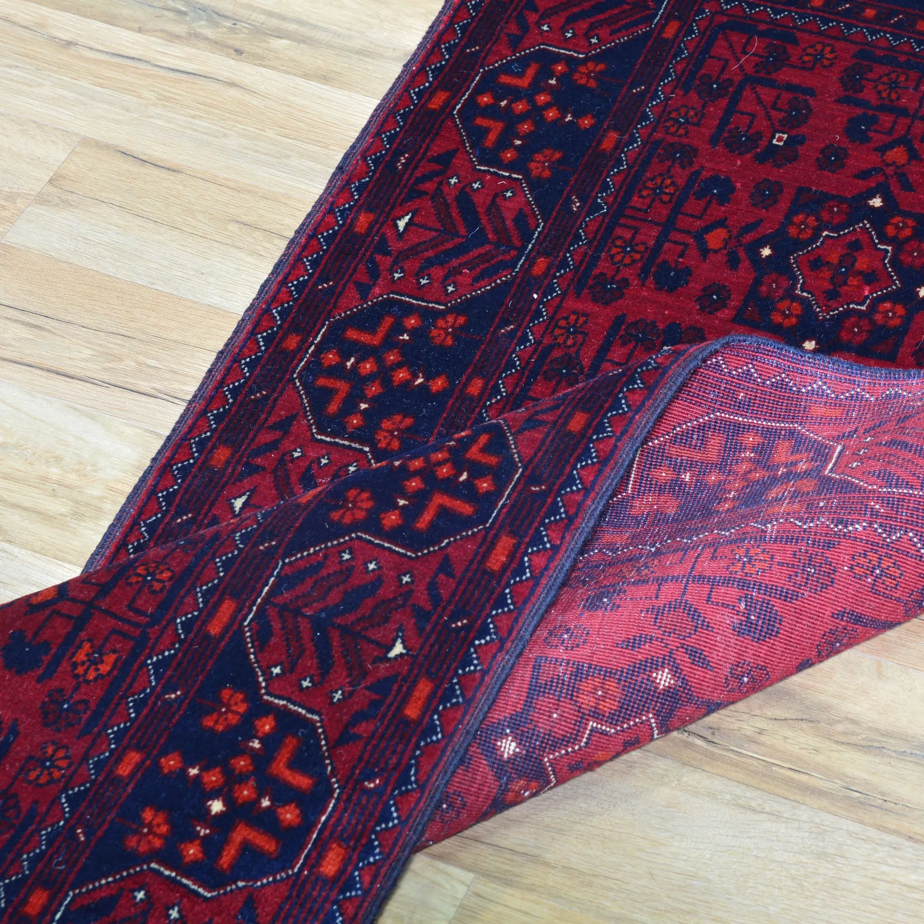 Hand-Knotted Tribal Turkoman Design Handmade Wool Rug (Size 2.0 X 4.11) Cwral-9264