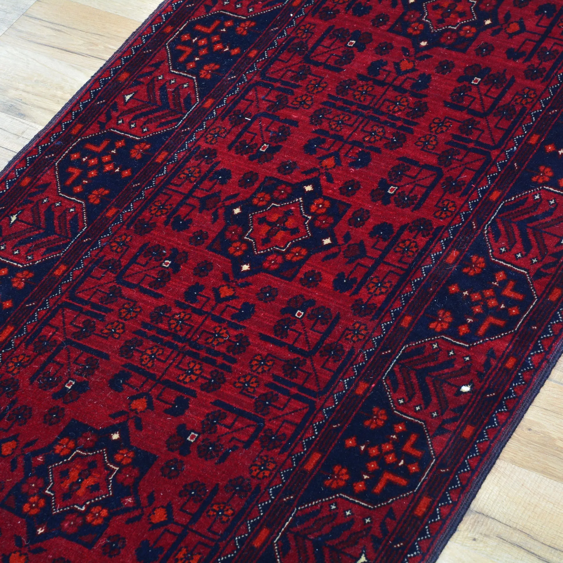 Hand-Knotted Tribal Turkoman Design Handmade Wool Rug (Size 2.0 X 4.11) Cwral-9264