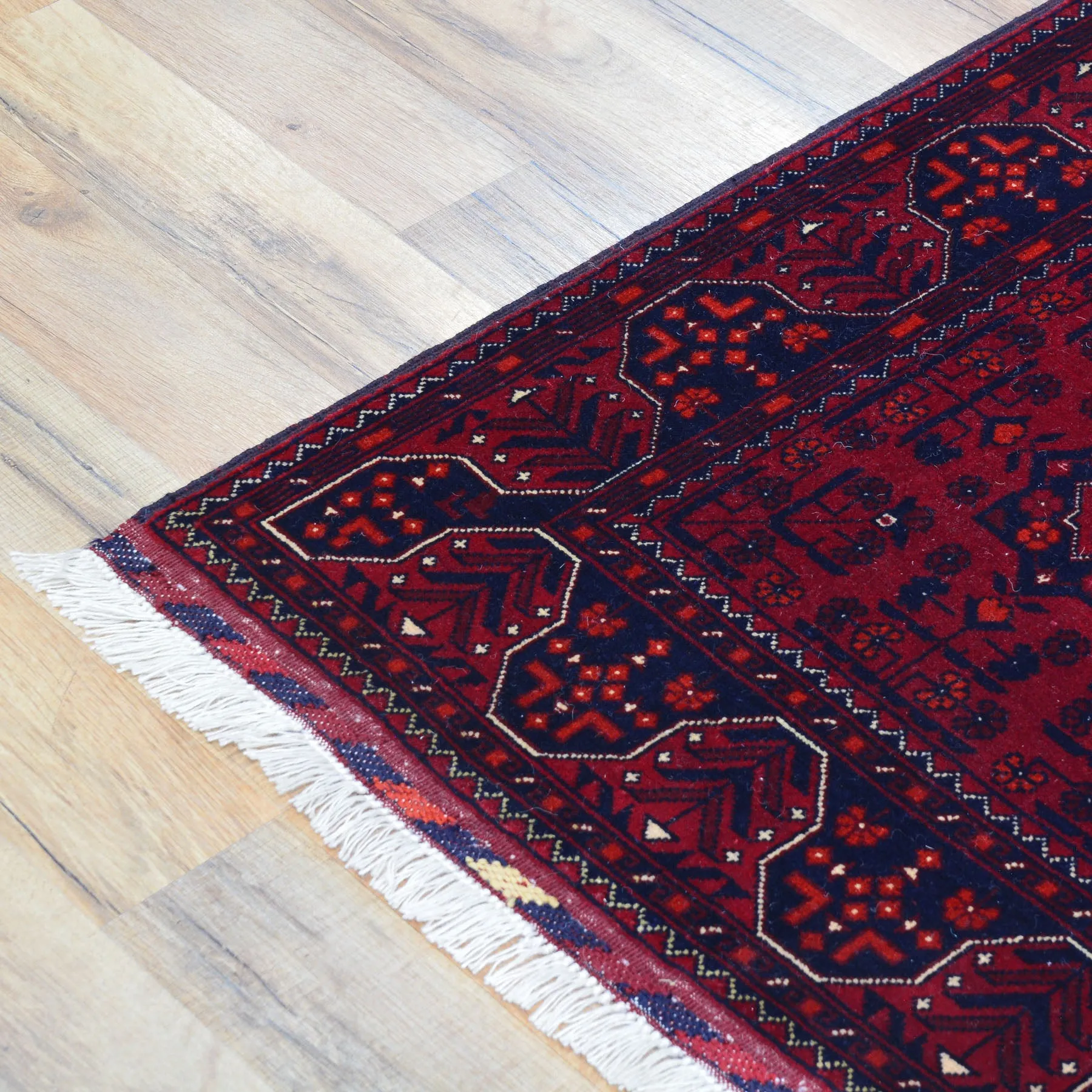Hand-Knotted Tribal Turkoman Design Handmade Wool Rug (Size 2.0 X 4.11) Cwral-9264