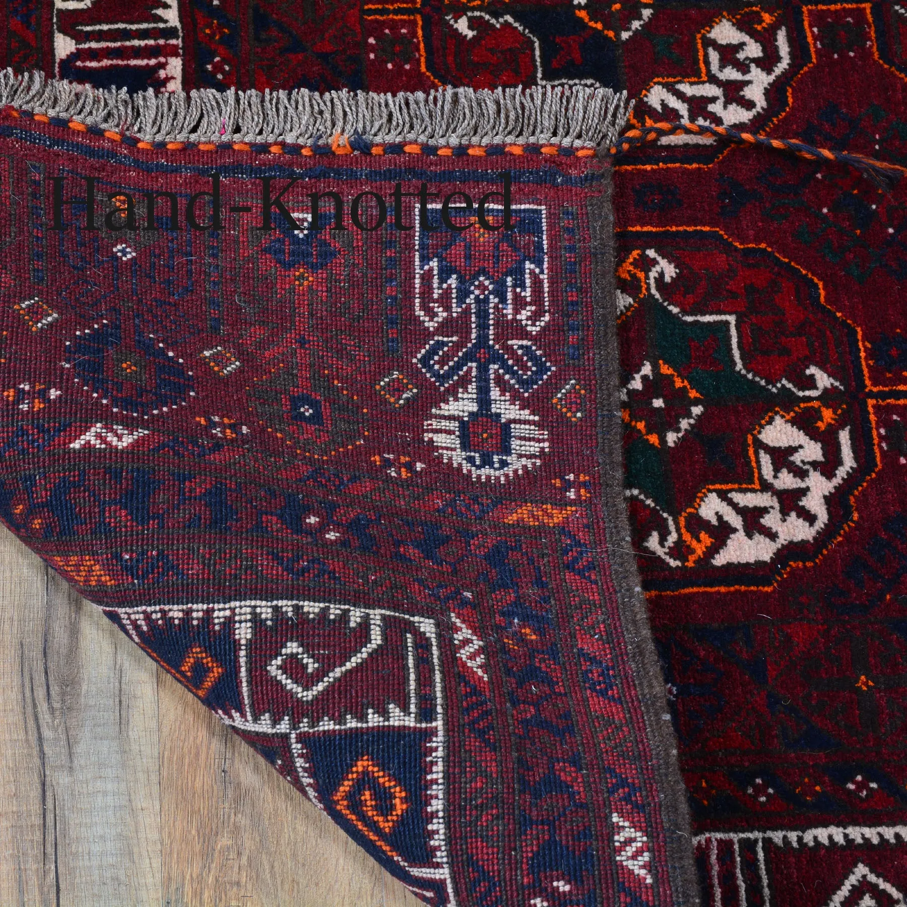 Hand-Knotted Turkmen Handmade Tribal Traditional Rug (Size 3.3 X 6.6) Brral-6648