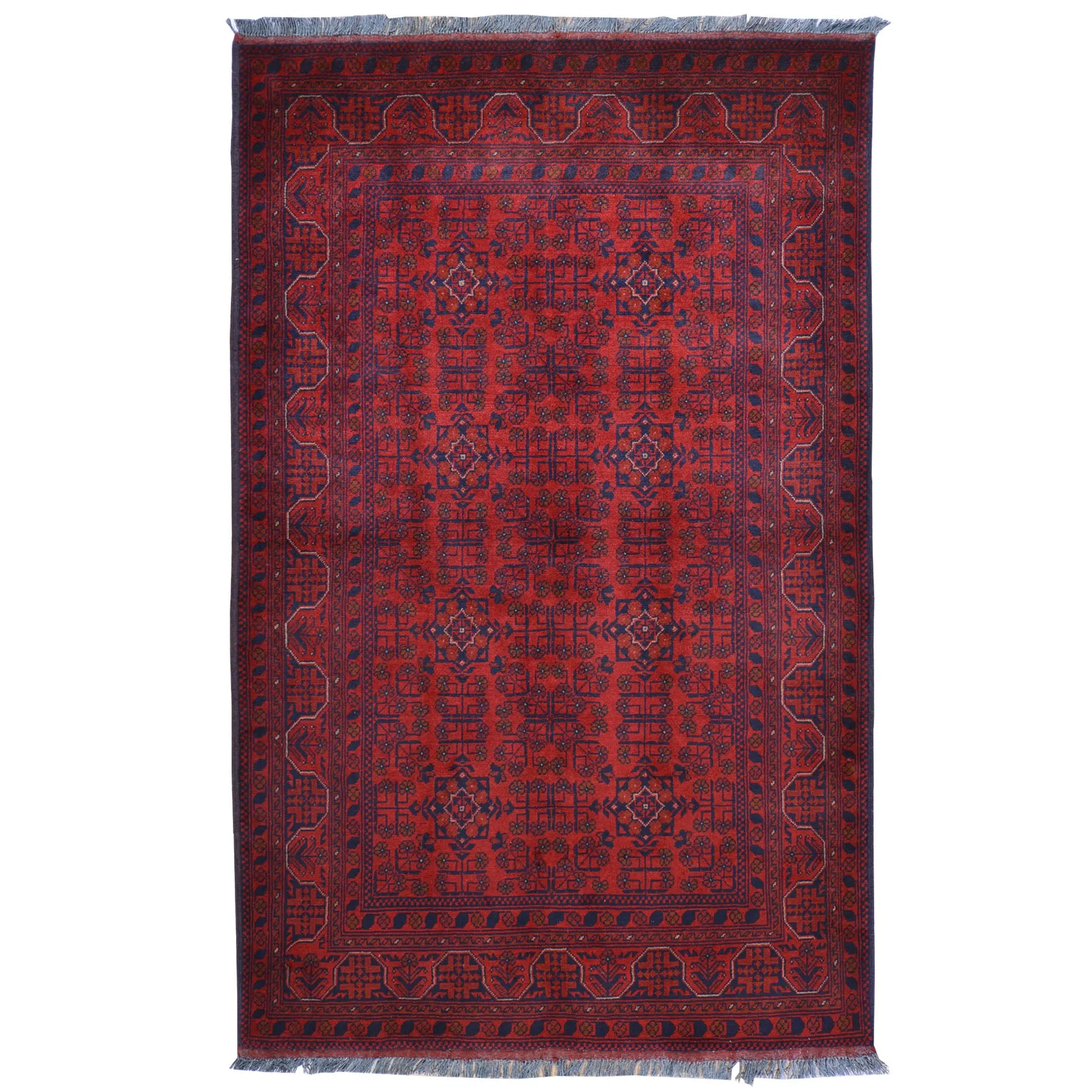 Hand-Knotted Turkmen Handmade Tribal Traditional Rug (Size 4.3 X 6.9) Brral-6618