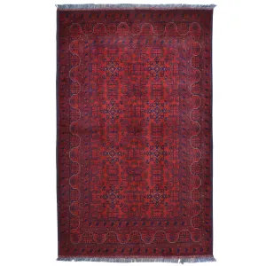 Hand-Knotted Turkmen Handmade Tribal Traditional Rug (Size 4.3 X 6.9) Brral-6618