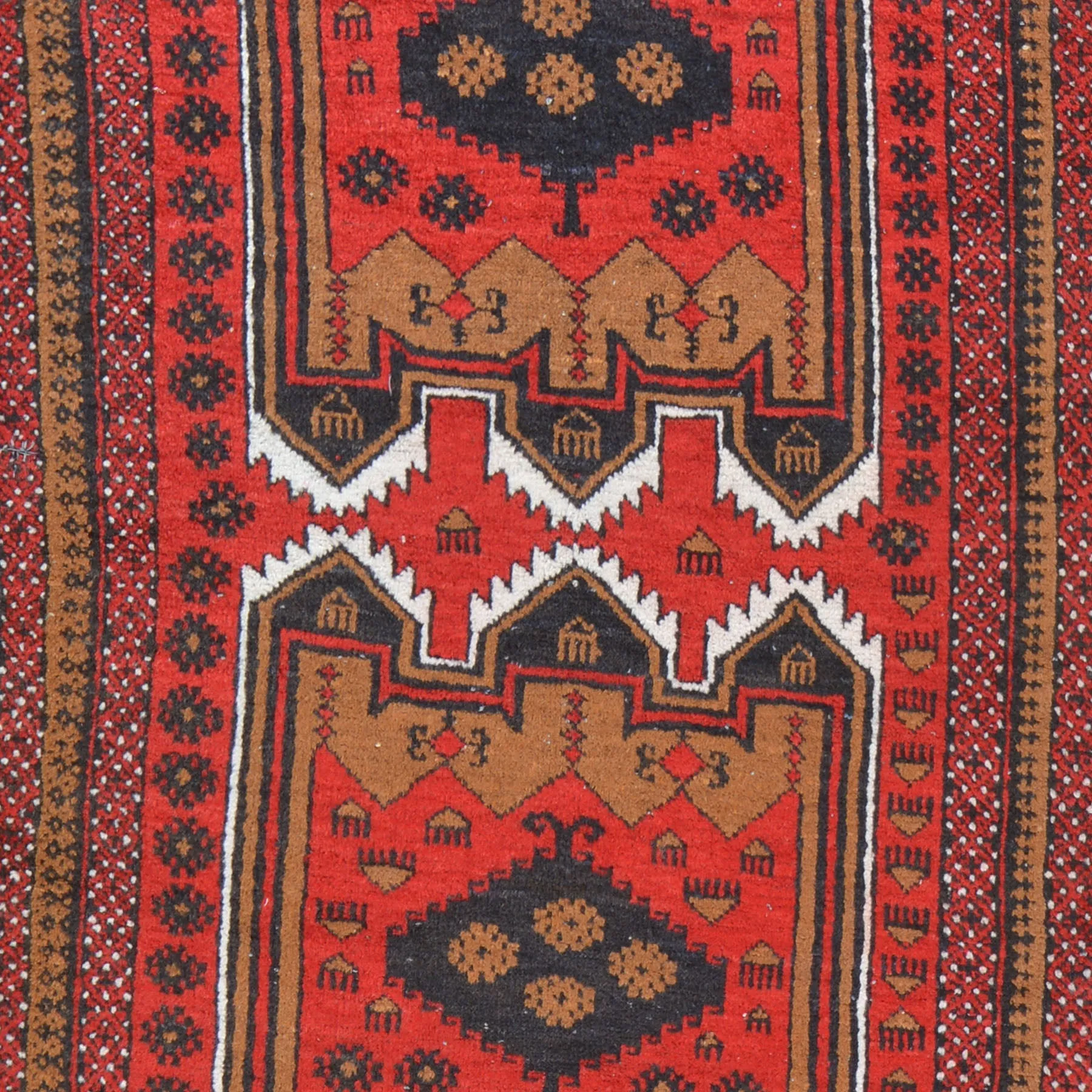 Hand-Knotted Vintage Baluch Tribal Design Handmade Wool Rug (Size 2.9 X 4.8) Cwral-4722