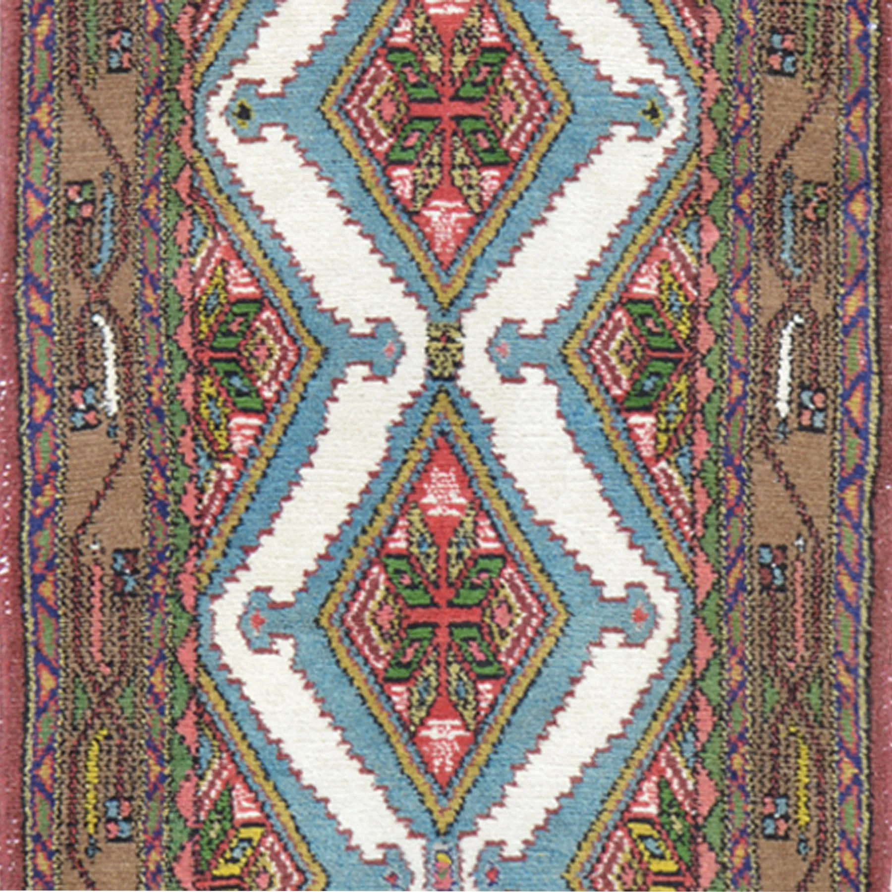 Hand-Knotted Vintage Tribal Rug 100% Wool Handmade (Size 2.7 X 9.1) Brral-2760