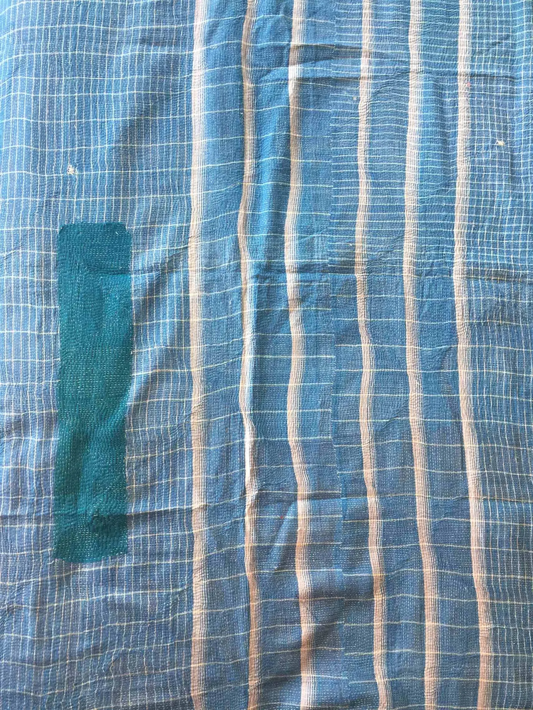 Hand-stitched Cotton Blanket / Bed Cover