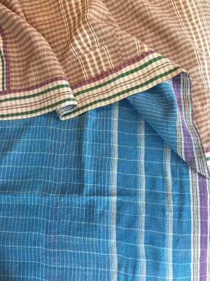 Hand-stitched Cotton Blanket / Bed Cover