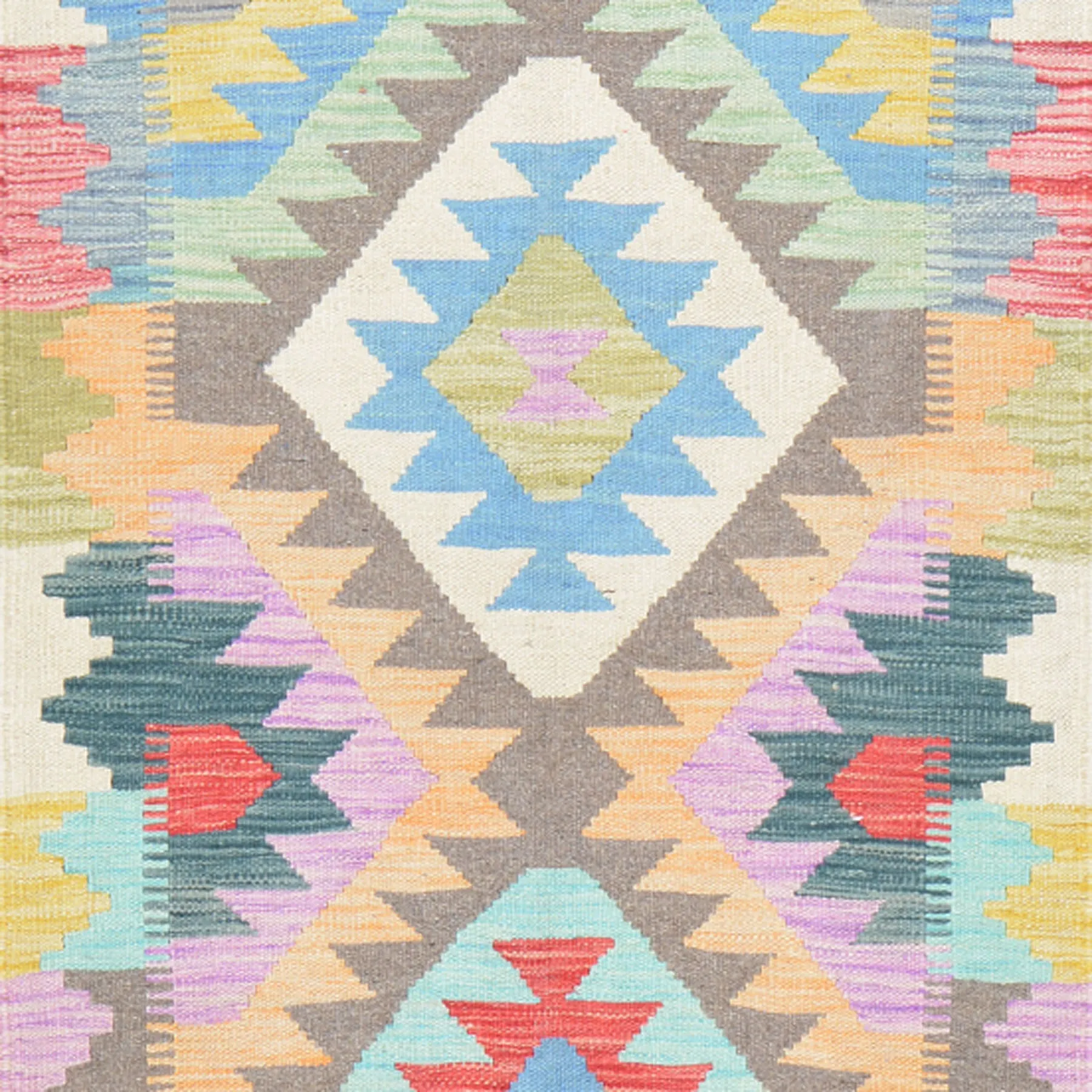 Hand-Woven Reversible Momana Kilim Handmade Wool Rug (Size 2.7 X 7.11) Cwral-10695