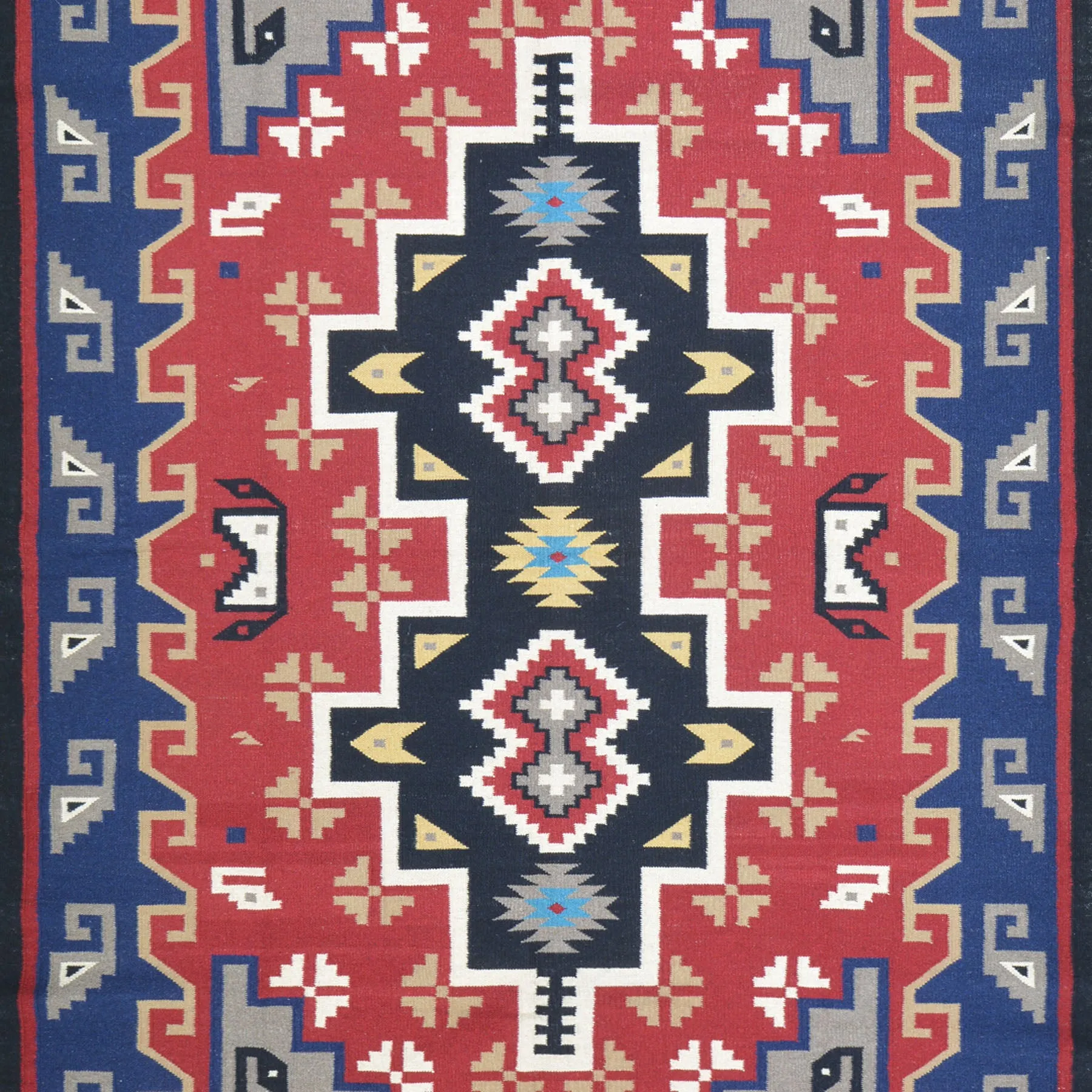 Hand-Woven Reversible Traditional Design Handmade Kilim Rug (Size 5.10 X 8.10) Cwral-10797