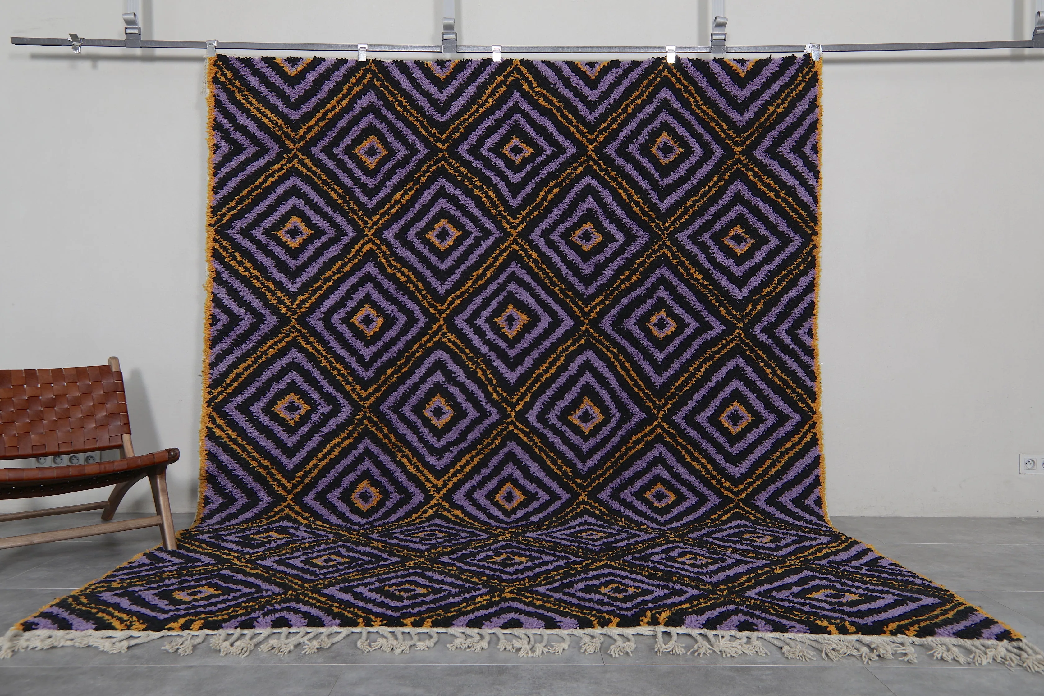 Handmade berber rug - Moroccan area rug - Beige Custom Rug