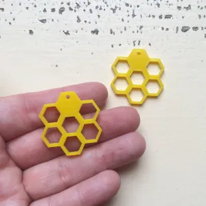 Honeycomb Dangles - 2 Pair