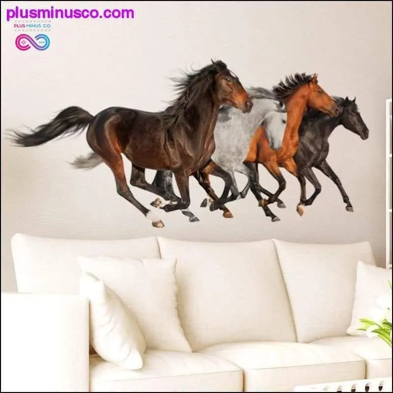 Horses Wall Sticker Vinyl DIY Animal Home Decor Sticker for