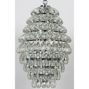 Illumination Chandelier, Chrome Finish and Glass
