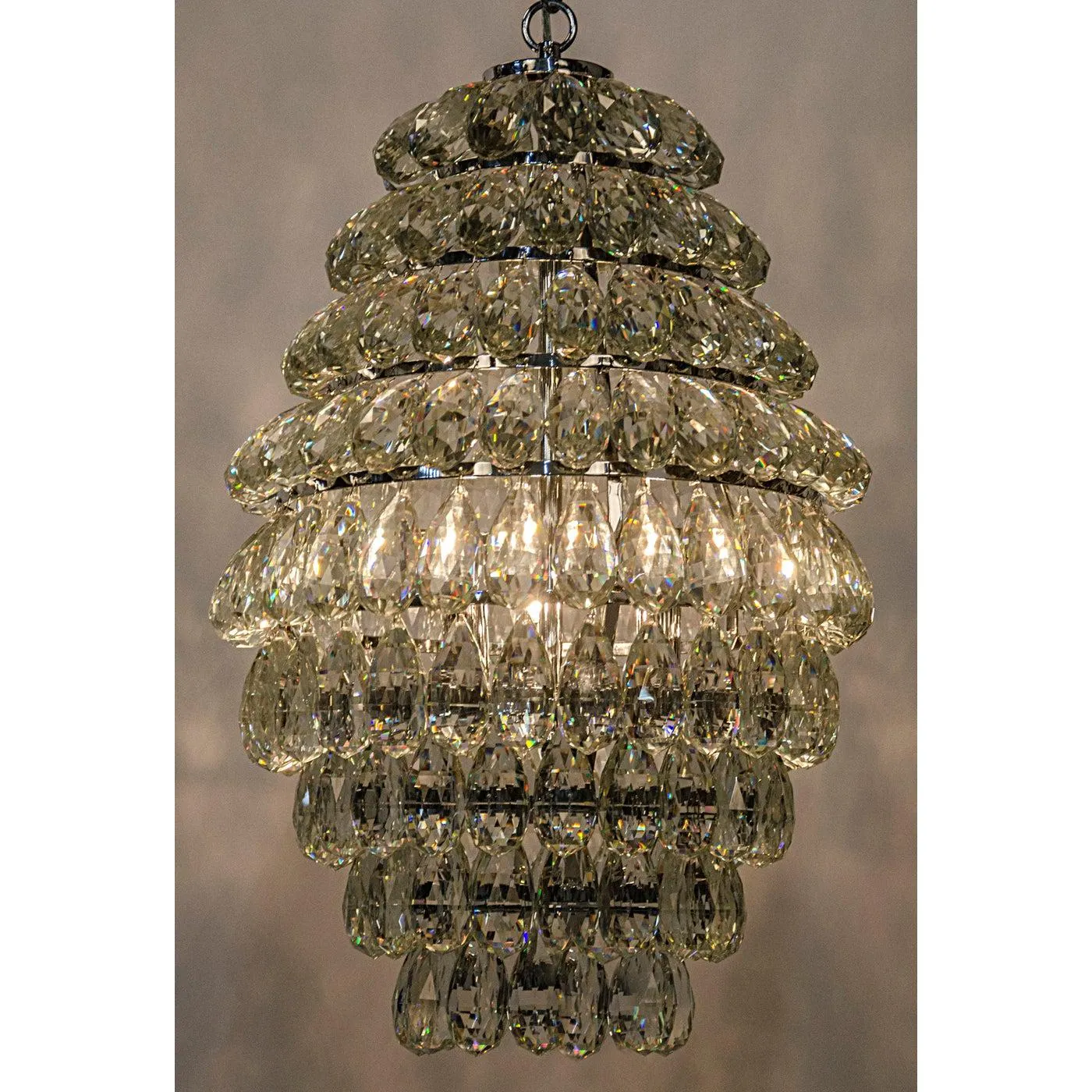 Illumination Chandelier, Chrome Finish and Glass