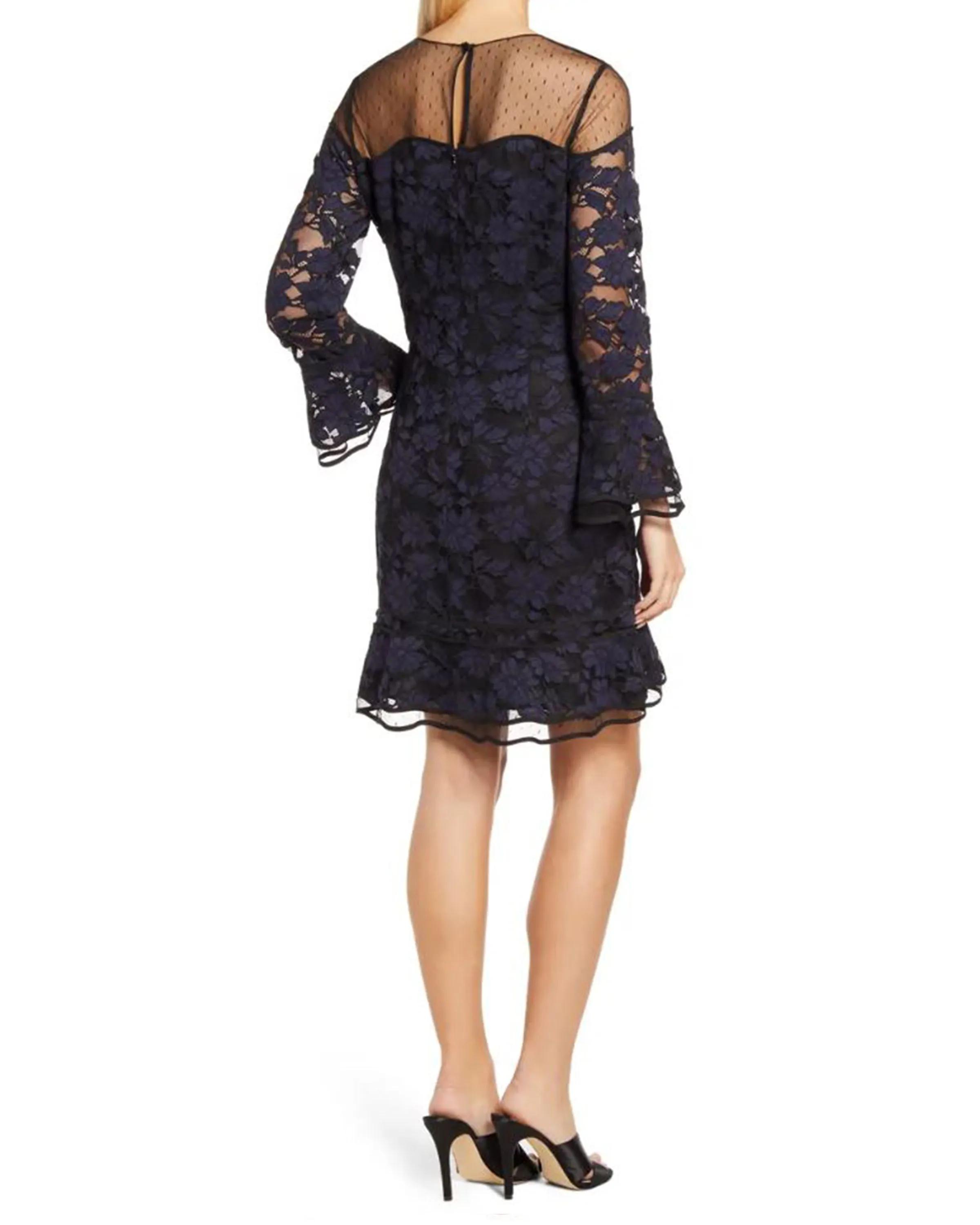 Illusion Neckline Sheath Dress