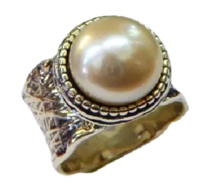 Israel jewelry Sterling Silver Pearl Ring for Woman - Israeli Jewelry Store