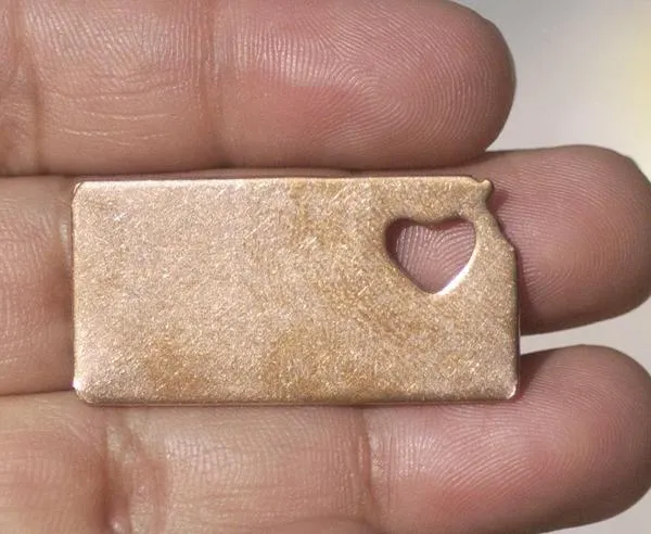 Kansas State Cutout Heart Perfect Blanks for Enameling Metalworking Stamping Texturing Blank Variety of Metals
