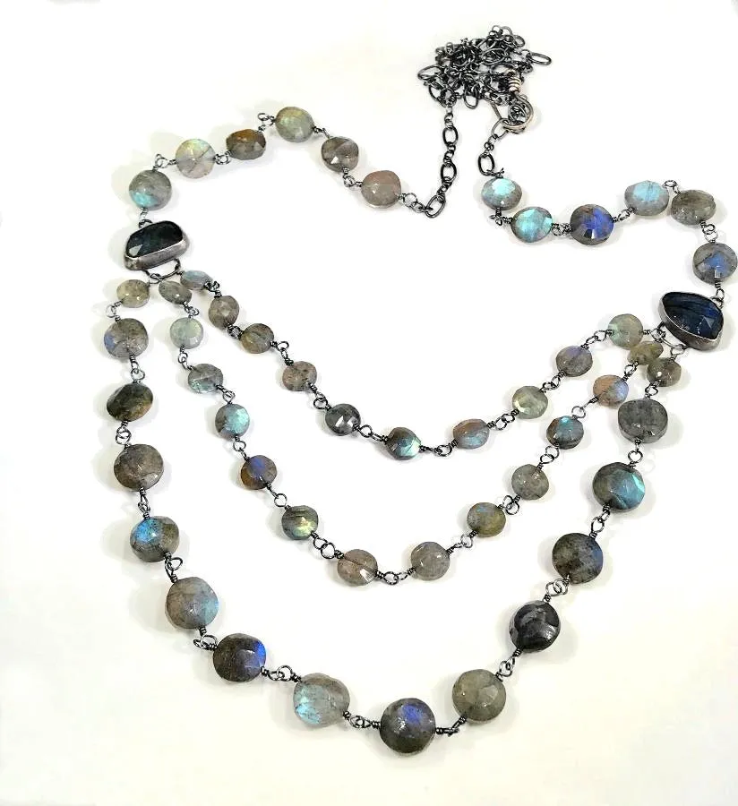 Labradorite Multi-strand Necklace
