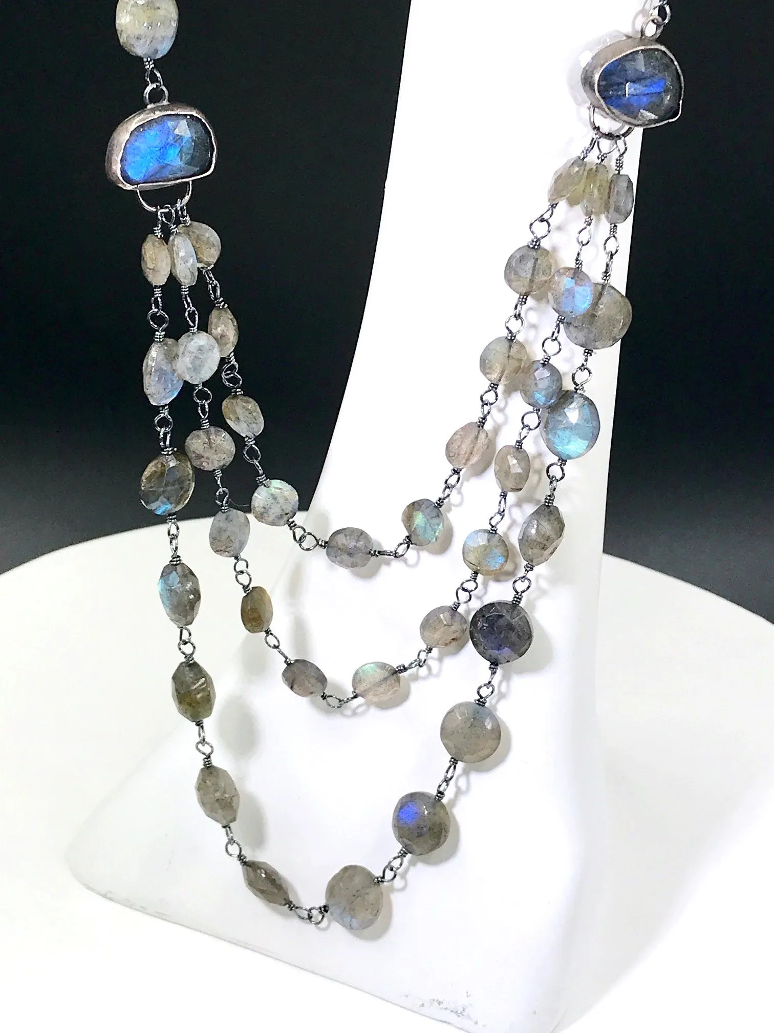 Labradorite Multi-strand Necklace