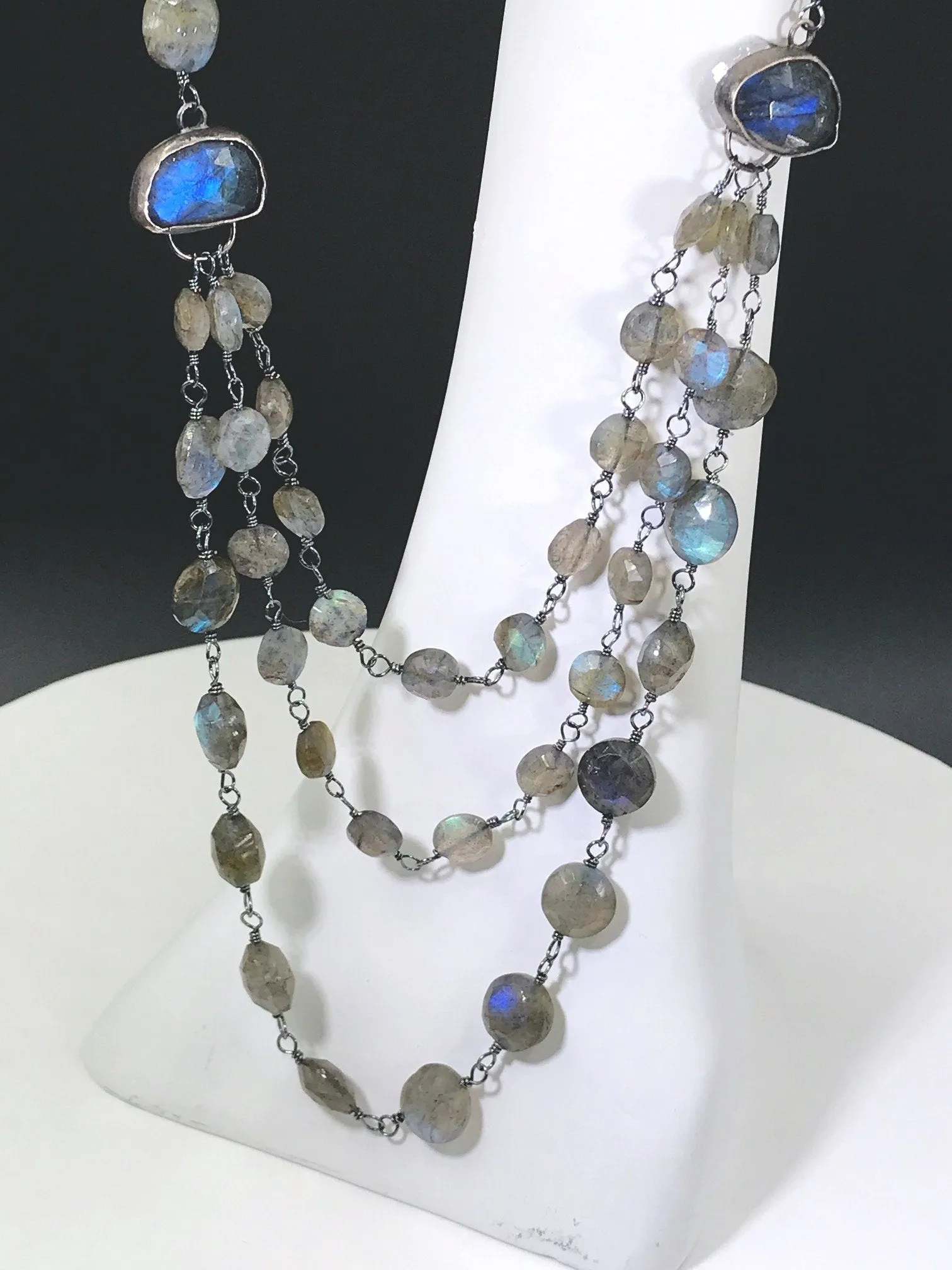 Labradorite Multi-strand Necklace