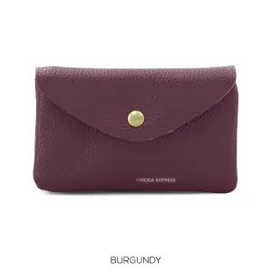 Larger leather purse in Burgundy