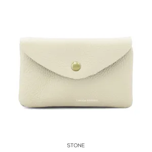 Larger leather purse in Cream