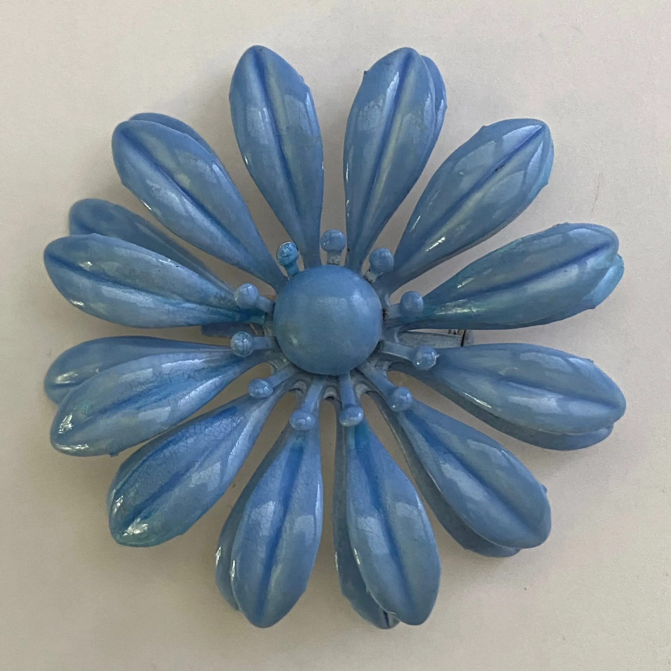 Late 60s/ Early 70s Enamel Flower Brooch